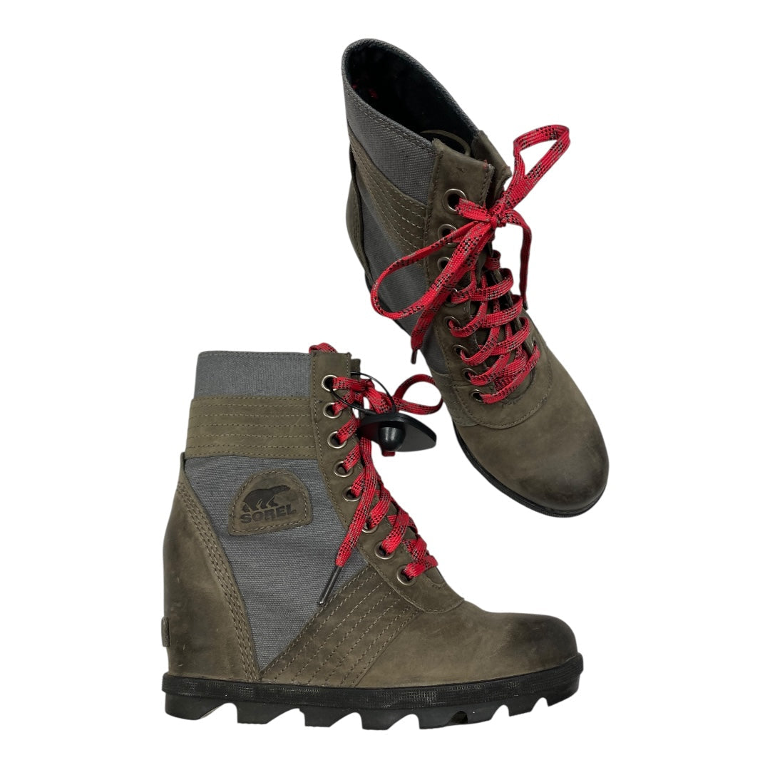 Boots Ankle Heels By Sorel In Multi, Size:7