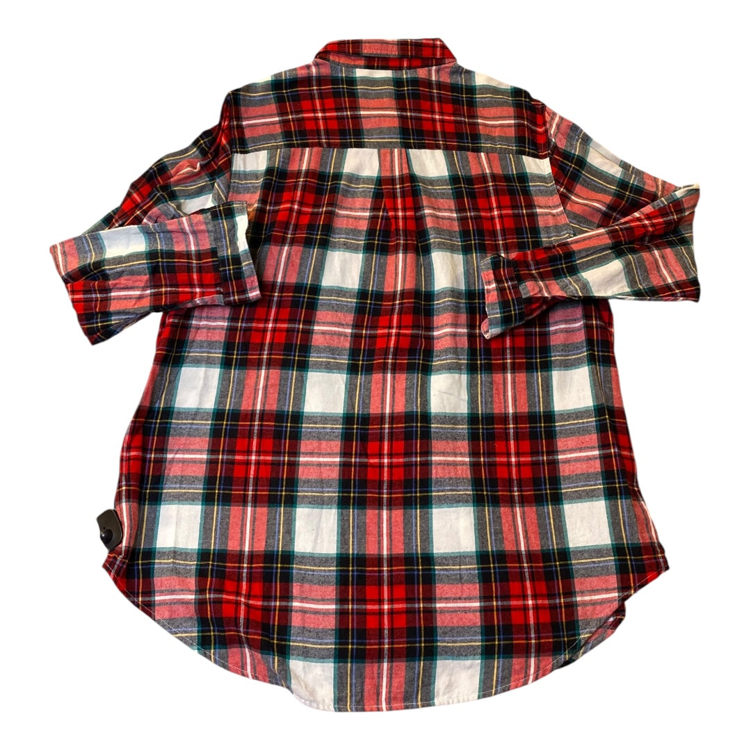 Top Ls By Old Navy In Plaid Pattern, Size:2X