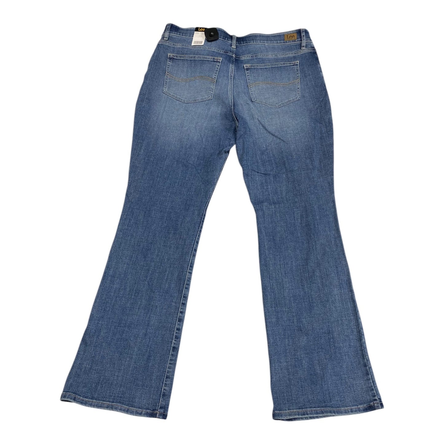 Jeans Boot Cut By Lee In Blue Red & White, Size:18