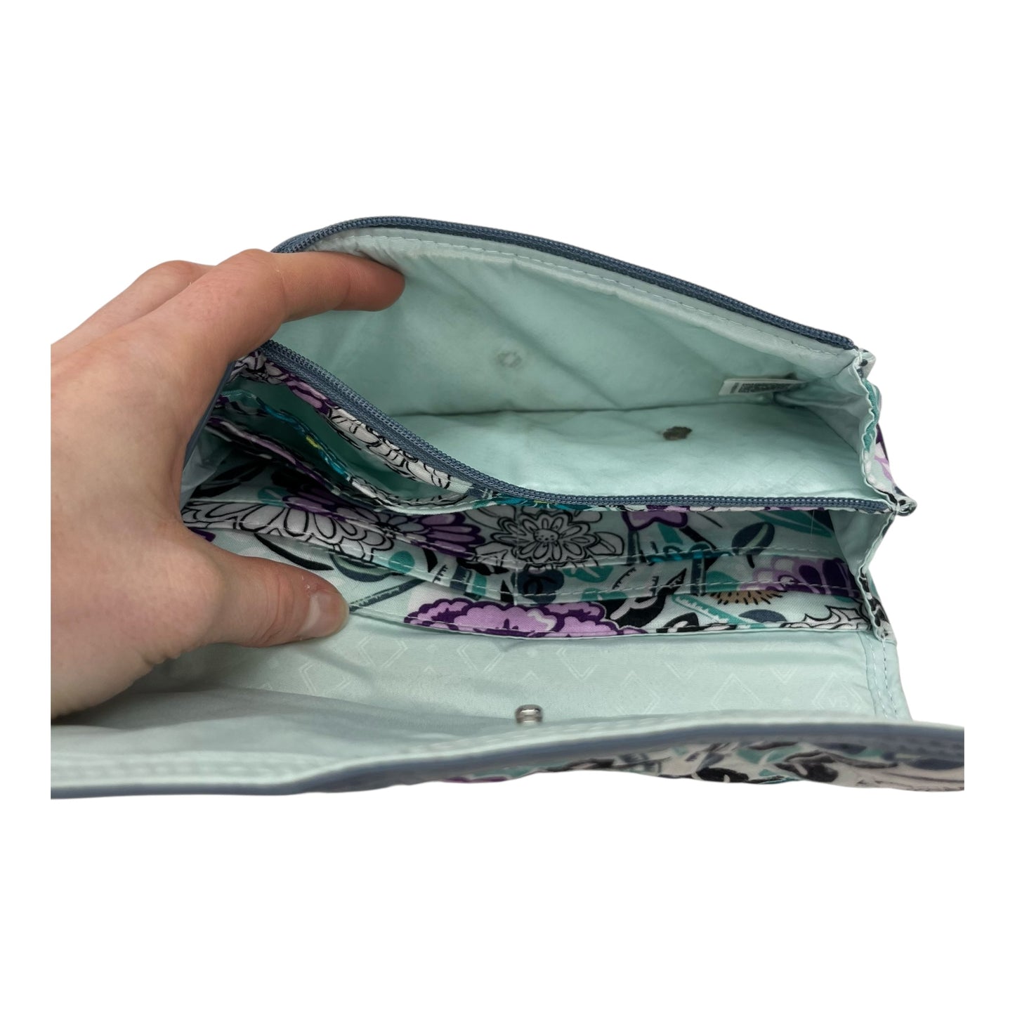 Wallet By Vera Bradley In Floral Print, Size:Medium