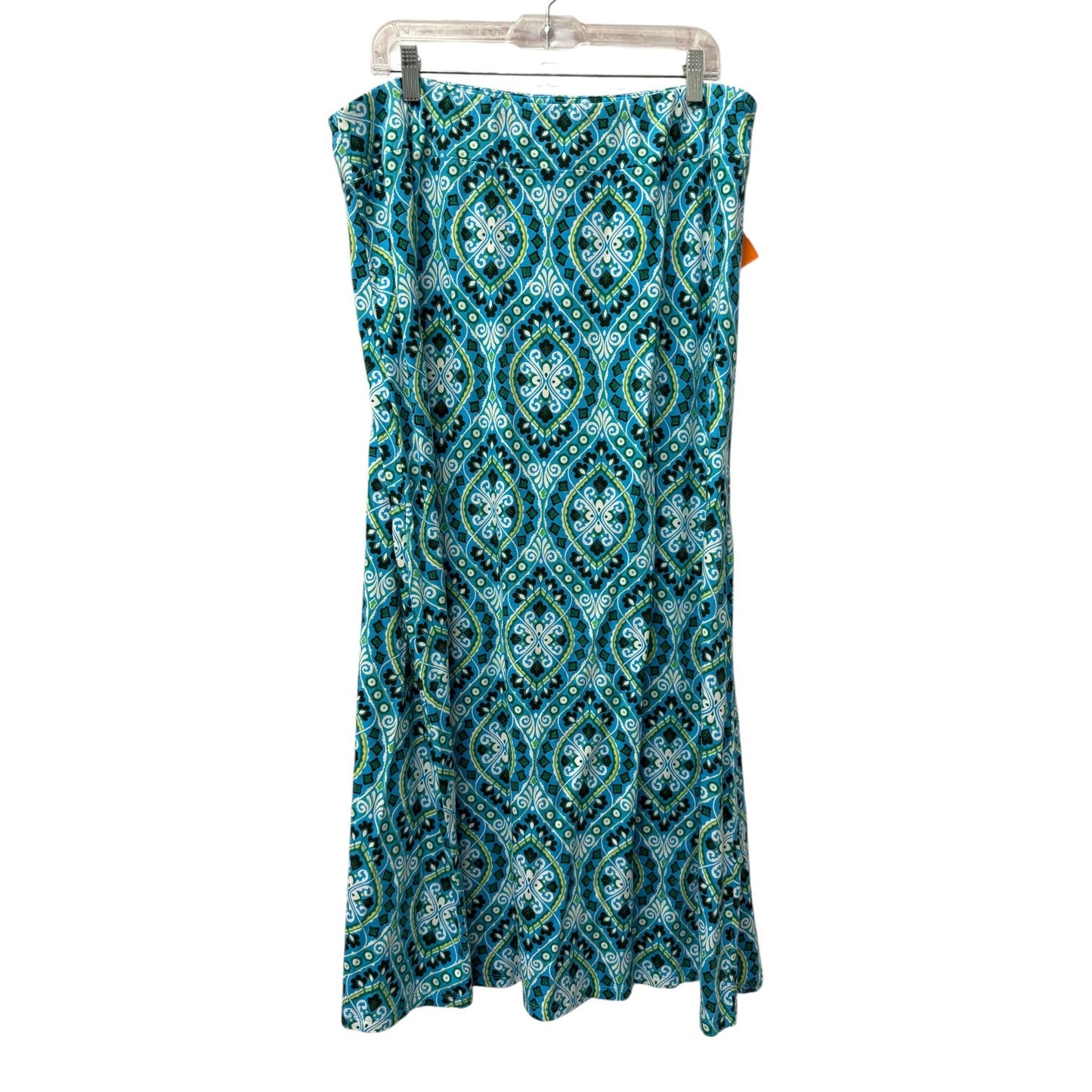 Skirt Maxi By Talbots In Blue & White, Size:16