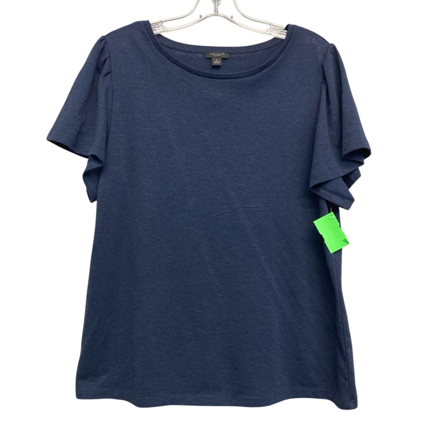 Top Ss Basic By Ann Taylor In Navy, Size:Xl