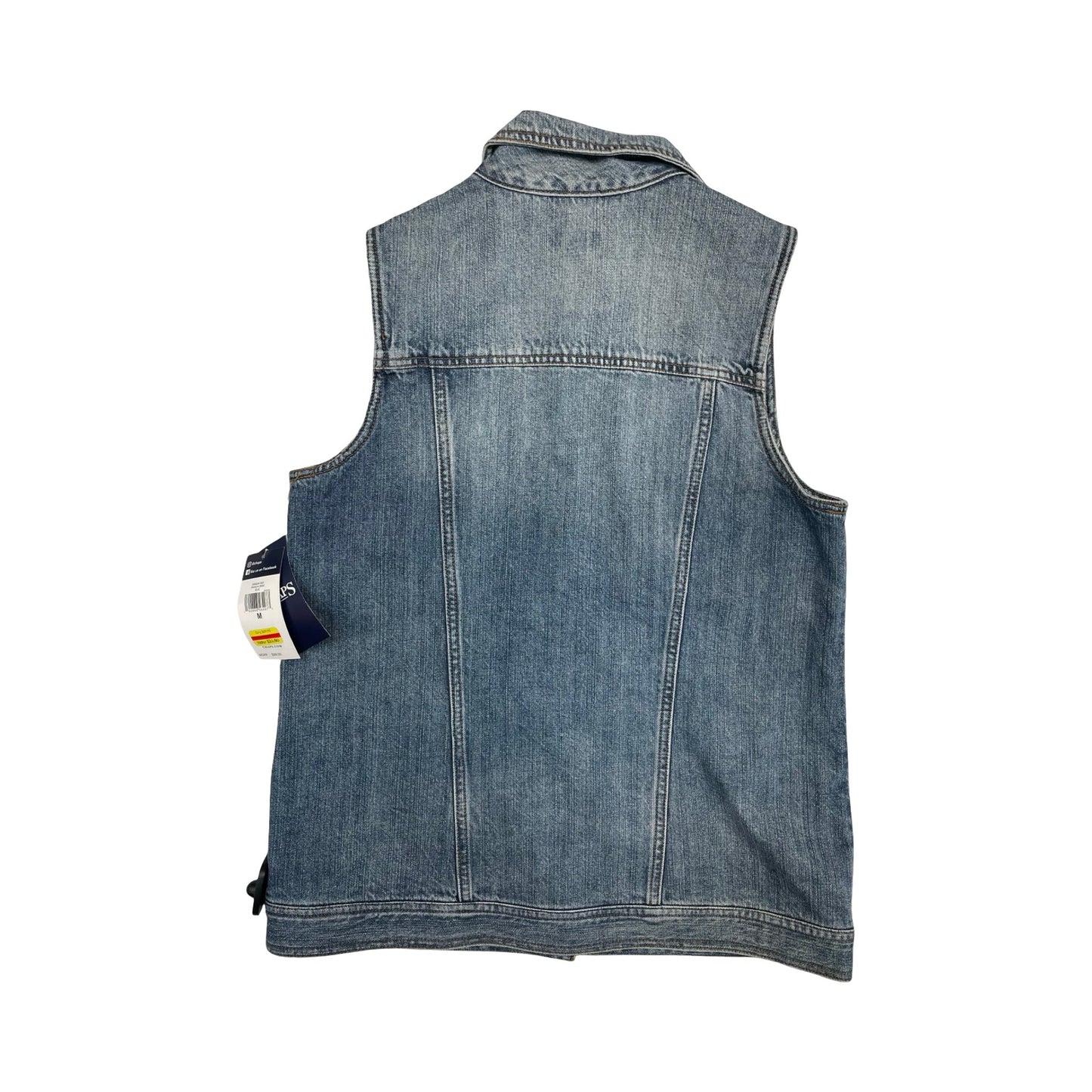 Vest Other By Chaps In Blue Denim, Size:M