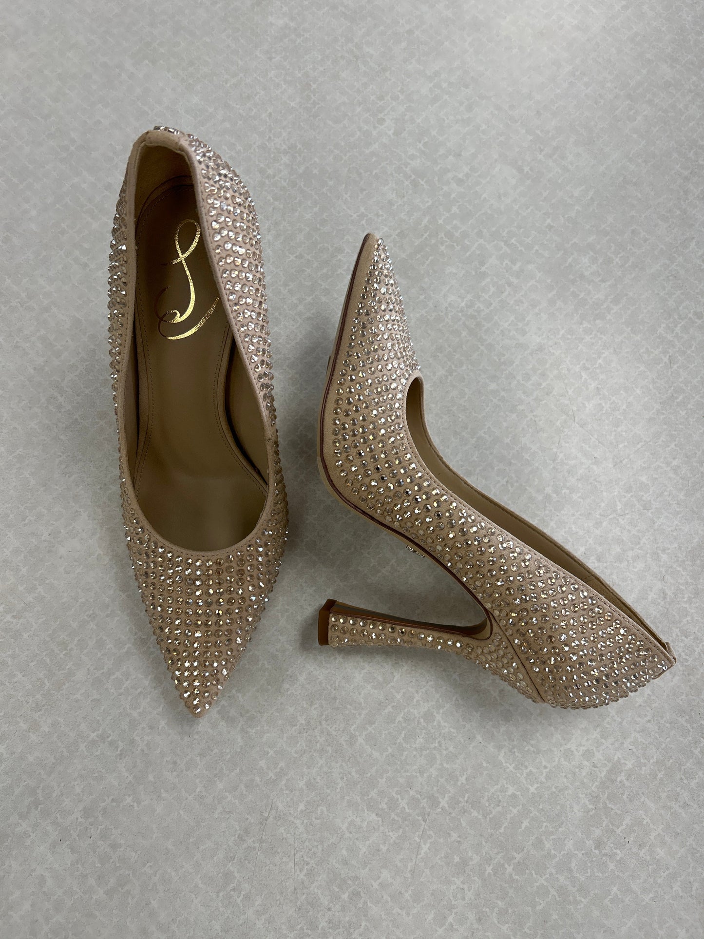 SHOES HEELS STILETTO by SAM EDELMAN In TAN, Size: 7.5