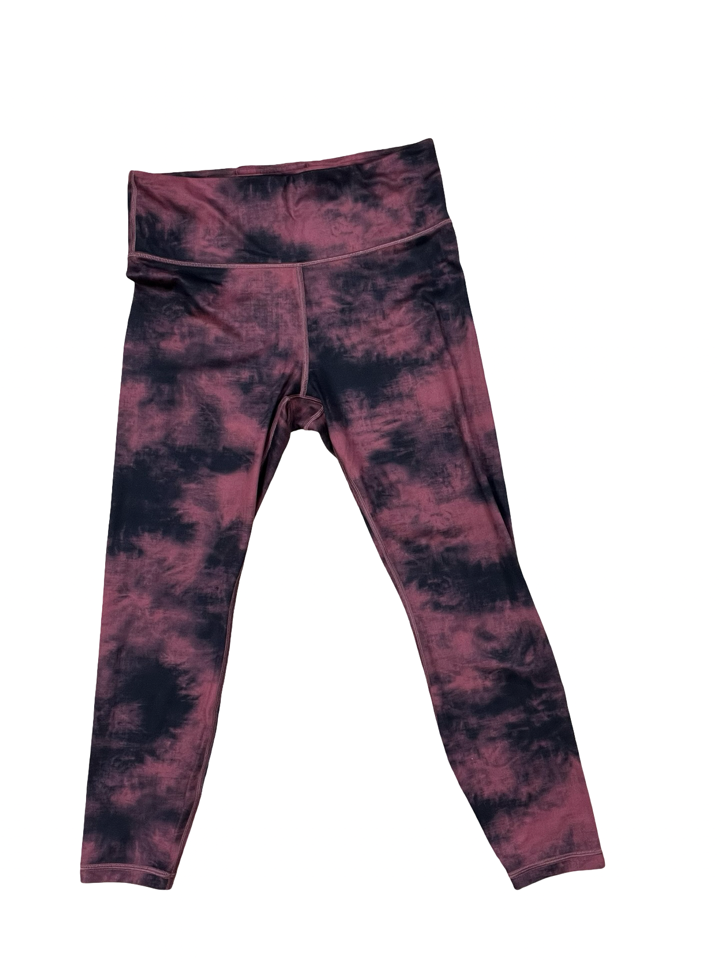 Athletic Leggings By Athleta In Black & Red, Size:M