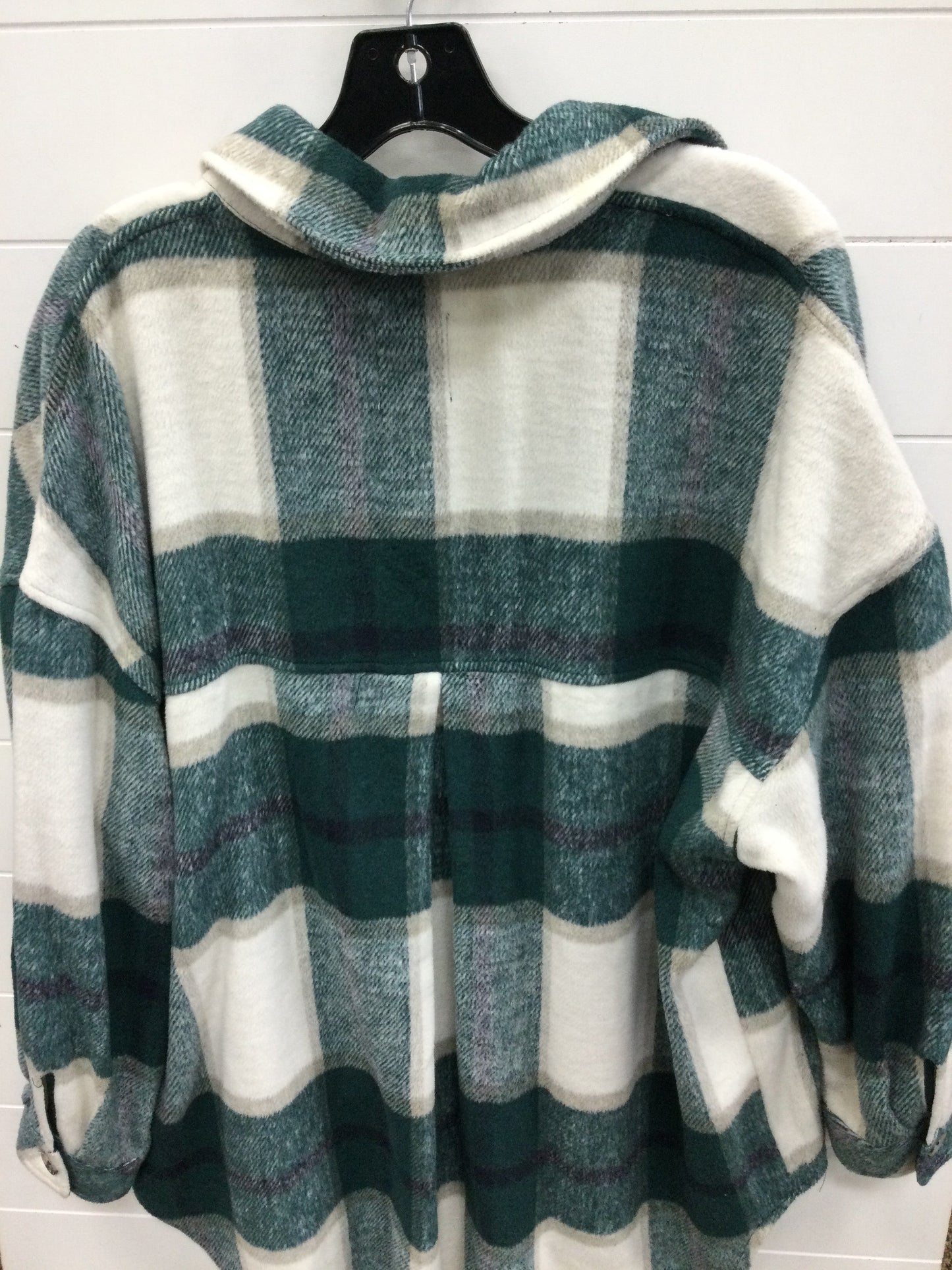 Jacket Fleece By So In Teal, Size:L