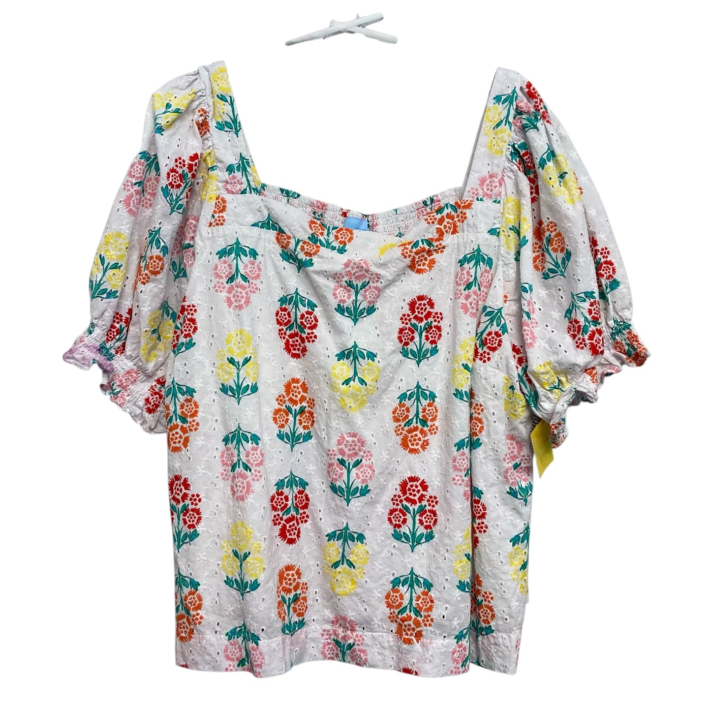 Top Ss By Draper James Rsvp In Floral Print, Size:3X