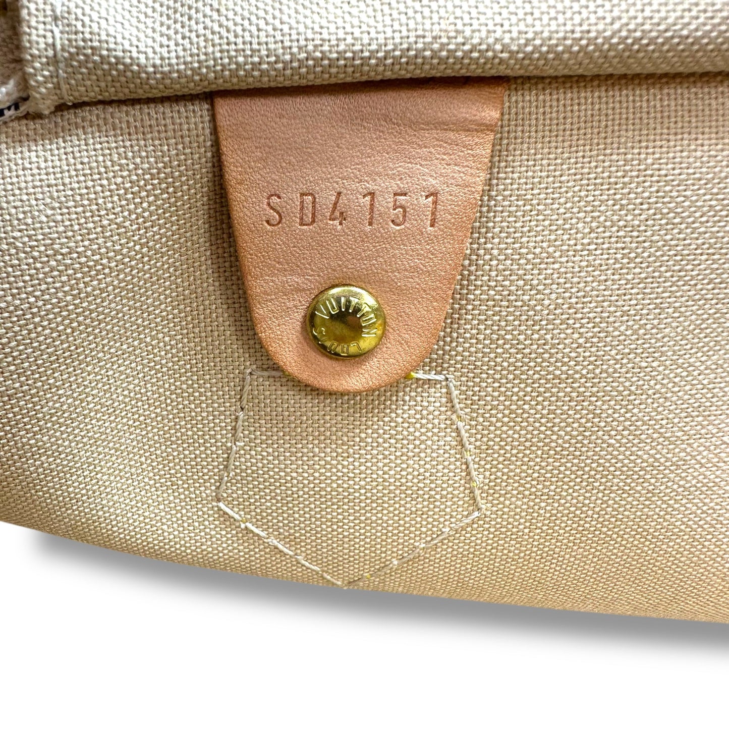 Speedy 35 Handbag Luxury Designer By Louis Vuitton, Size: Large