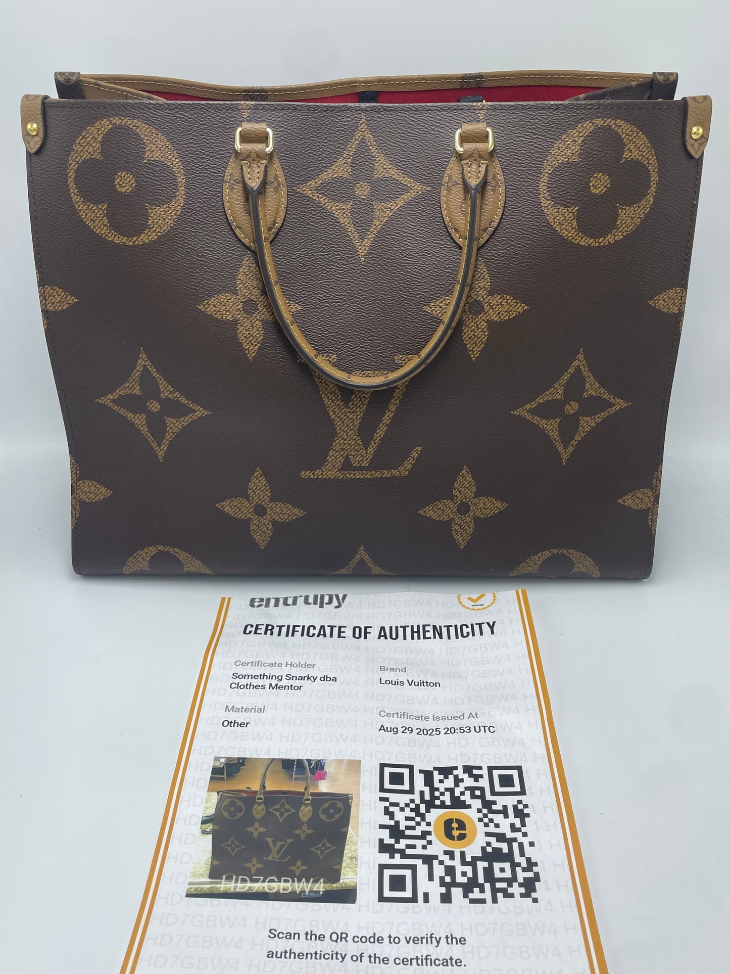 Louis Vuitton On The Go GM Luxury Handbag