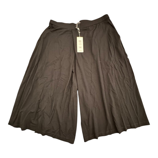 Capris Wide Leg Designer By Eileen Fisher In Black, Size:Lp