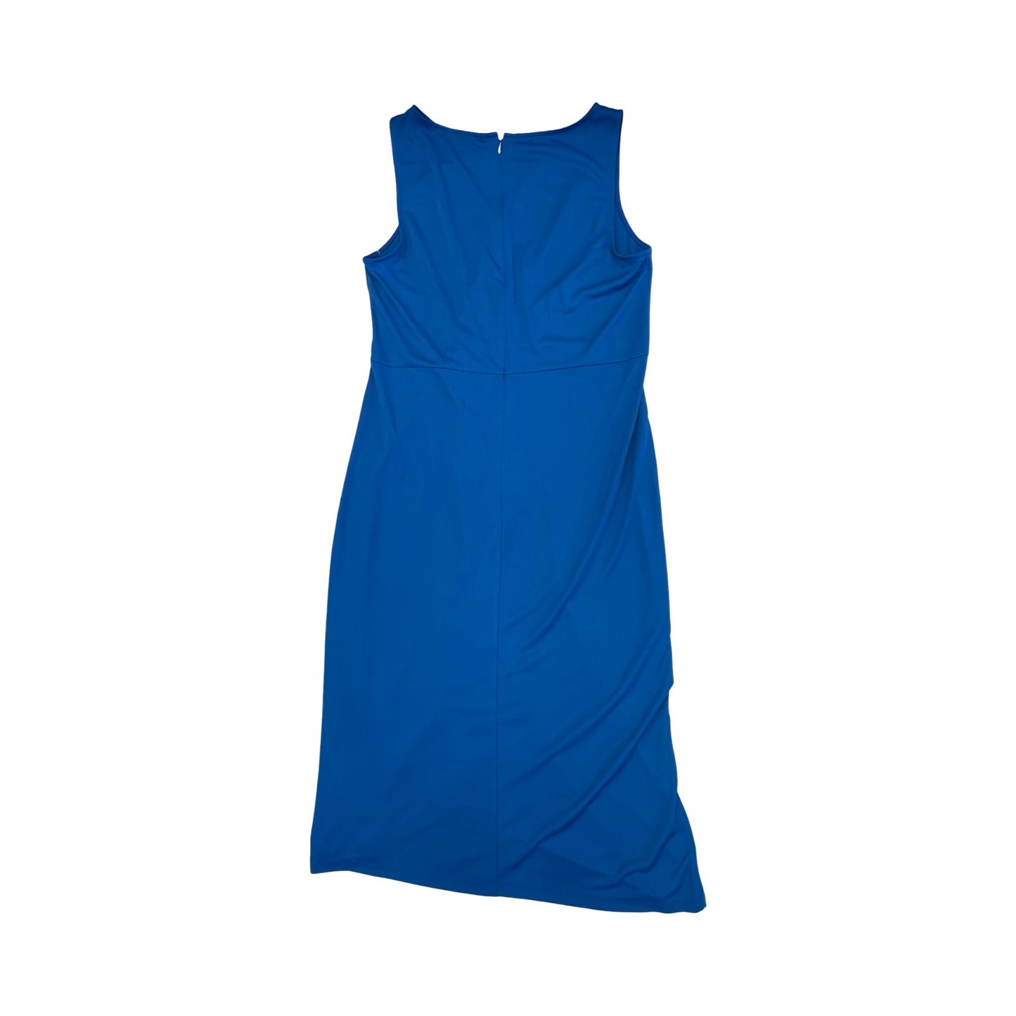 Dress Casual Midi By Ralph Lauren In Blue, Size:12