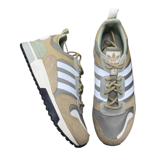 Shoes Sneakers By Adidas In Green & Tan, Size:7