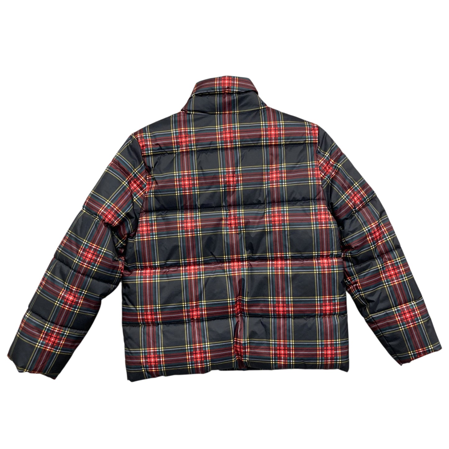 Coat Puffer & Quilted By J. Crew In Plaid Pattern, Size:S