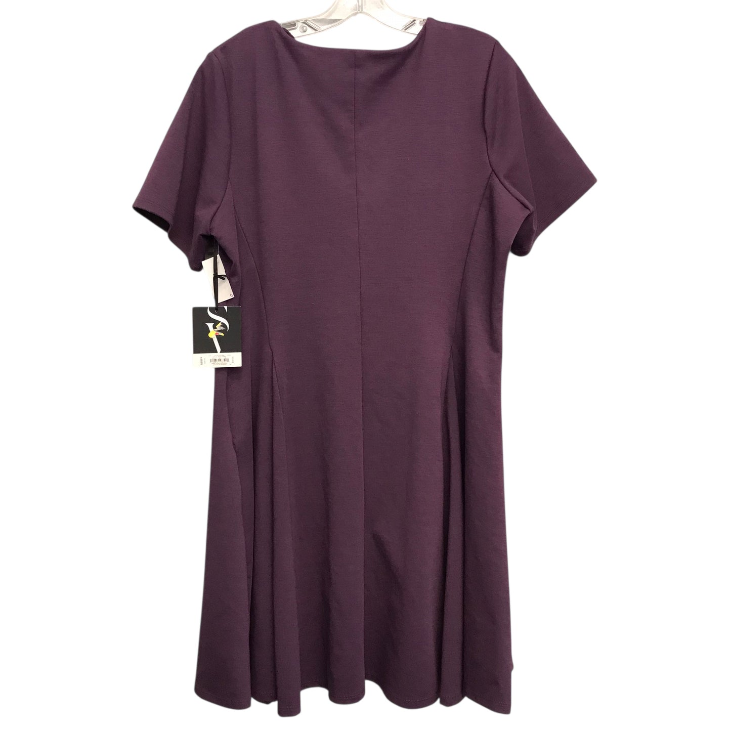 Dress Casual Midi By Simply Vera In Purple, Size:Xl