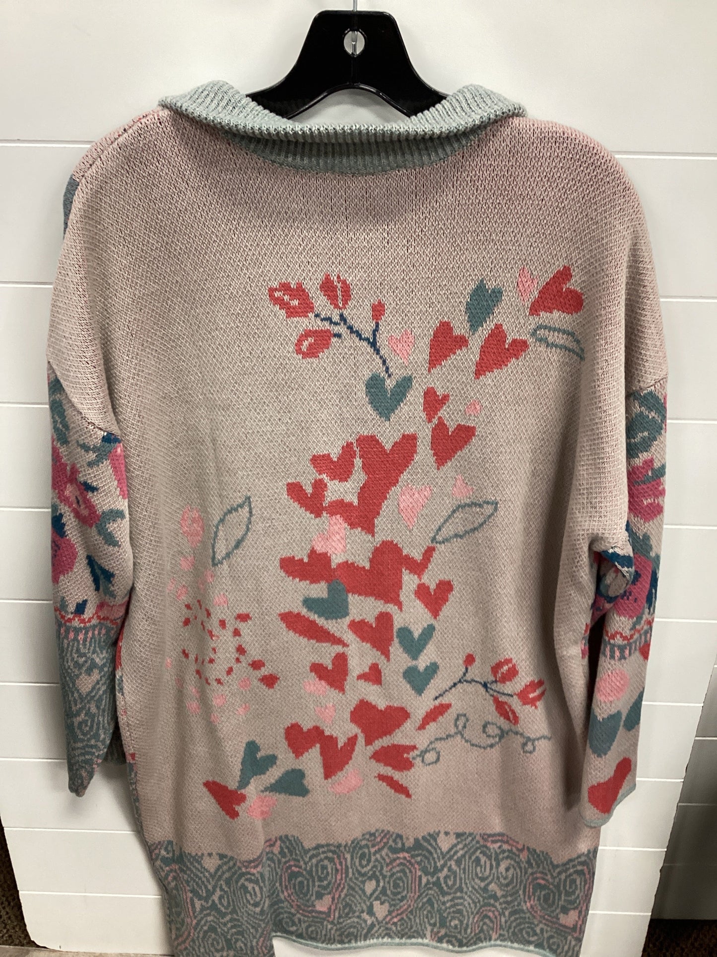 Sweater Cardigan By Coldwater Creek In Multi, Size:Xl