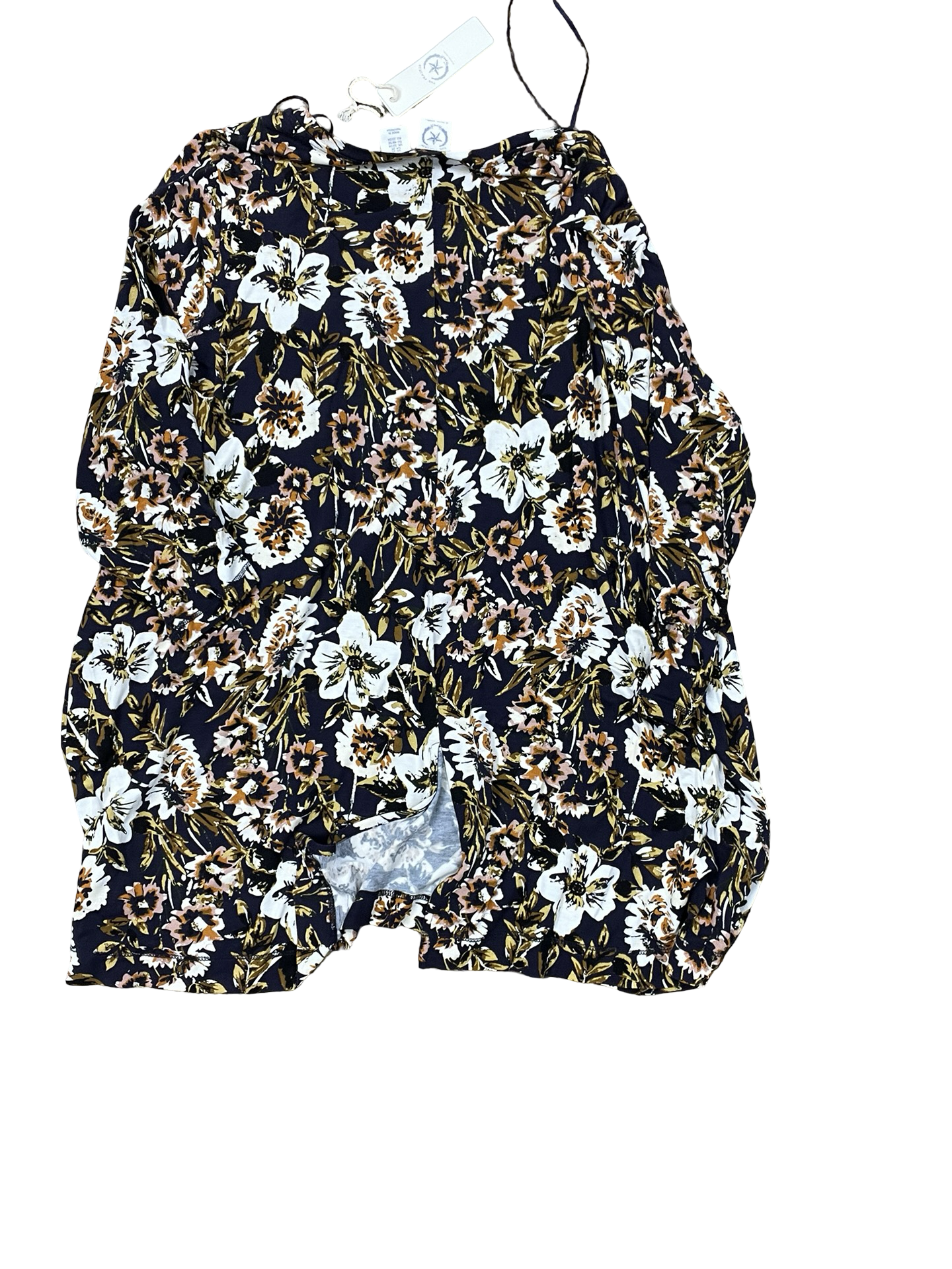 Top Ss By Clothes Mentor In Blue & White, Size:2X
