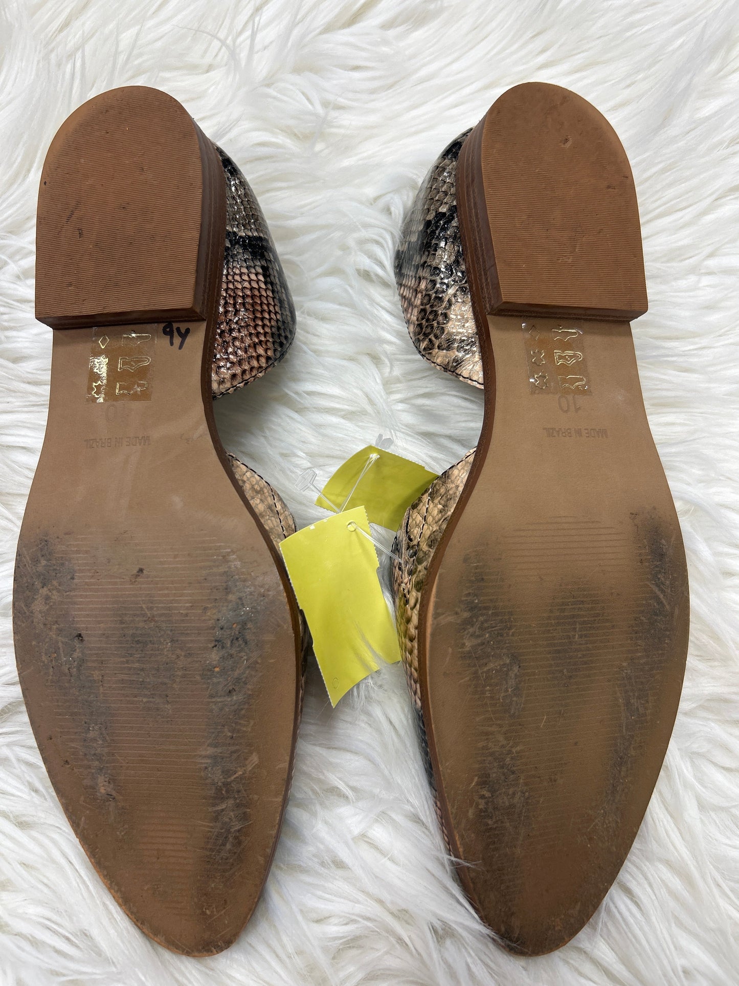 Shoes Flats By Madewell In Snakeskin Print, Size:10