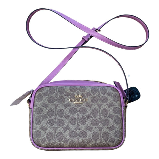 Handbag Designer By Coach In Brown & Pink, Size:Small