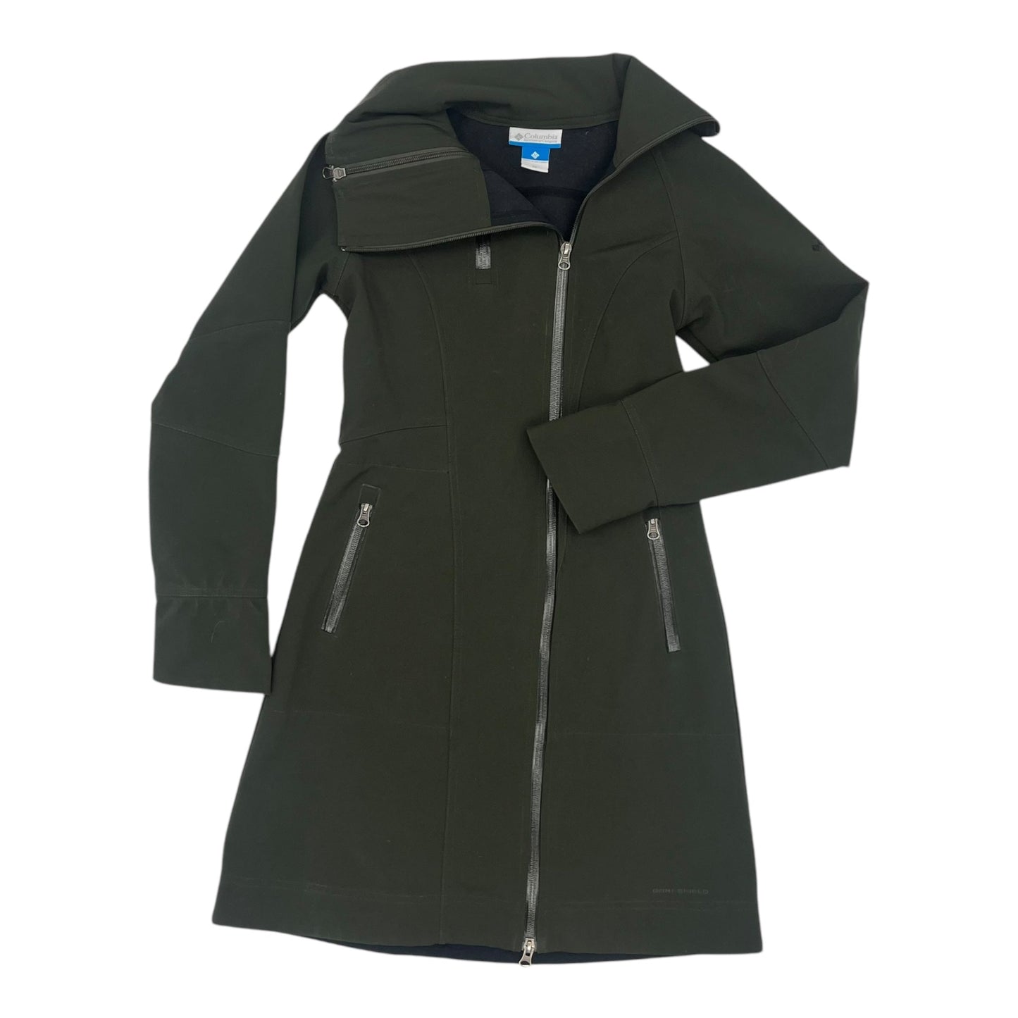 Coat Raincoat By Columbia In Green, Size:Xs