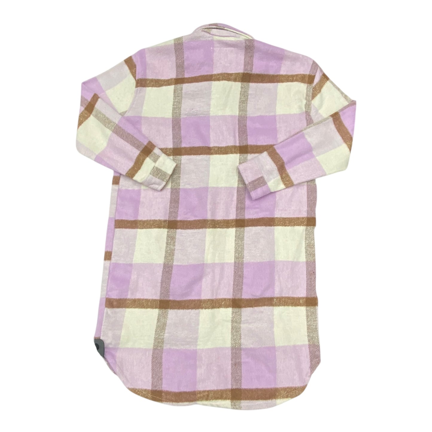 Jacket Shirt By Blanknyc In Brown & Purple, Size:M