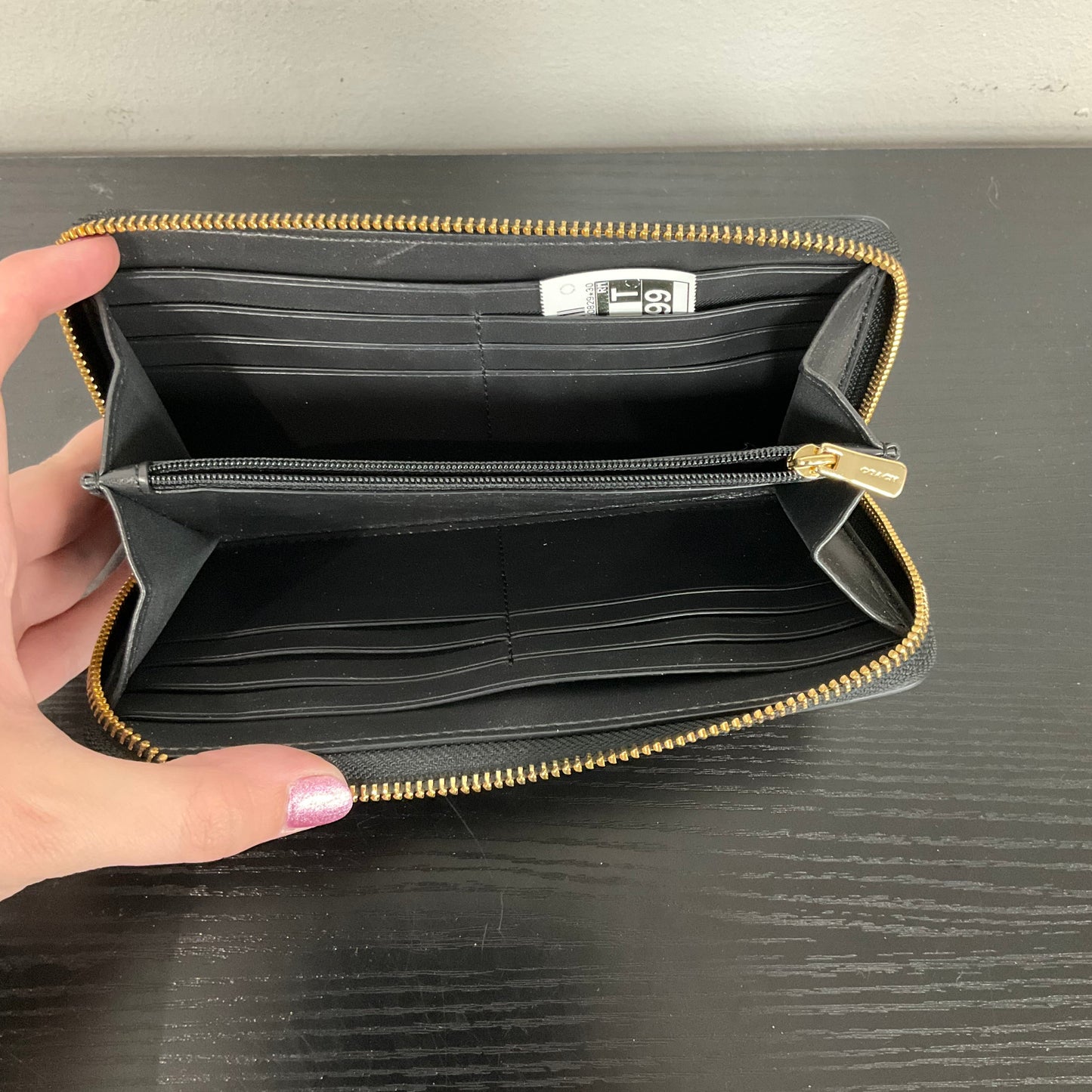 Wallet Designer By Coach In Floral Print, Size:Medium