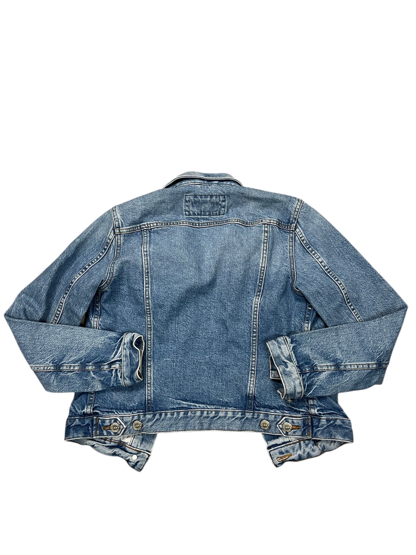 Jacket Denim By Loft In Blue Denim, Size:Xxs