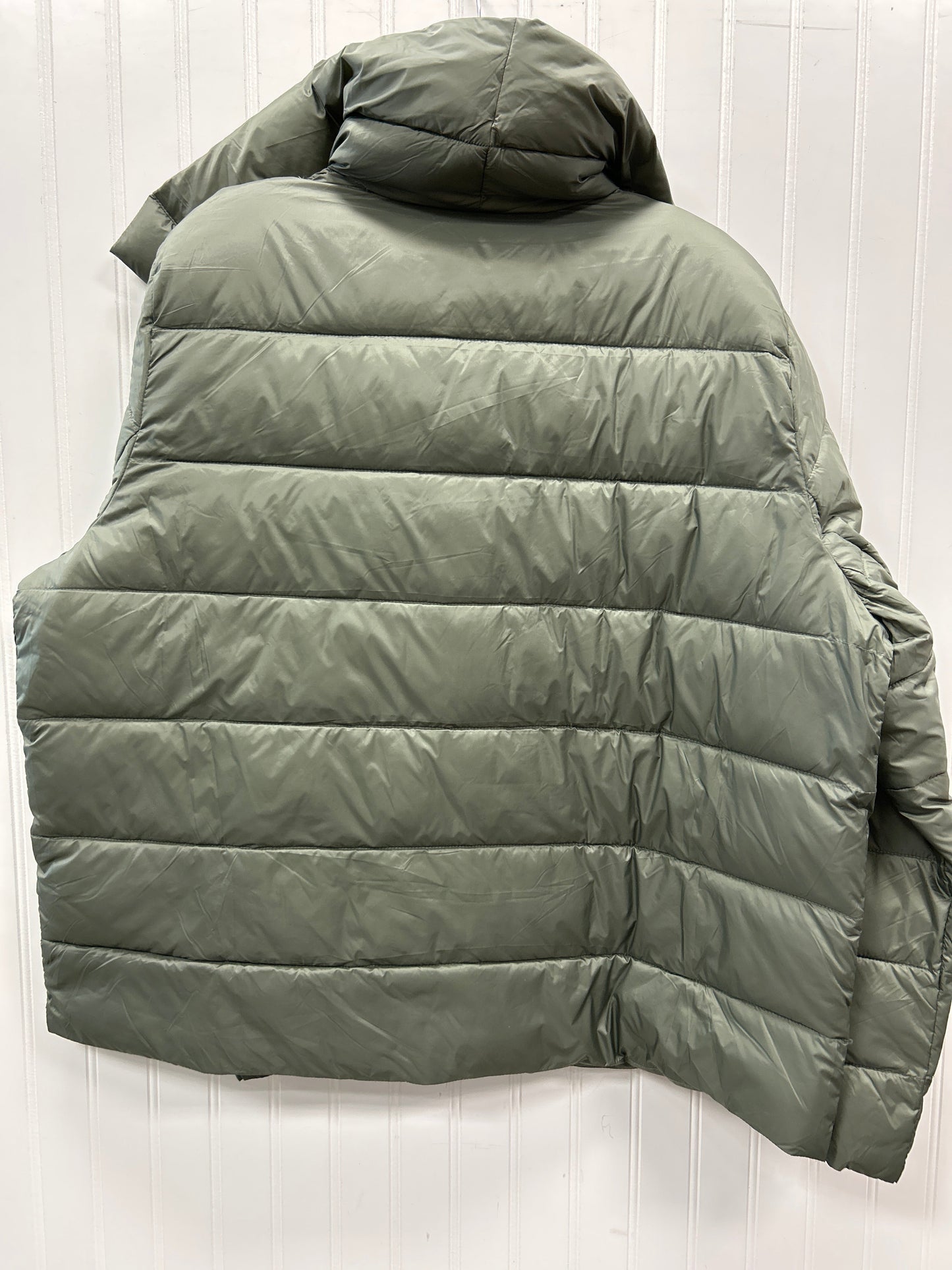 Coat Puffer & Quilted By Tahari In Green, Size:Xl
