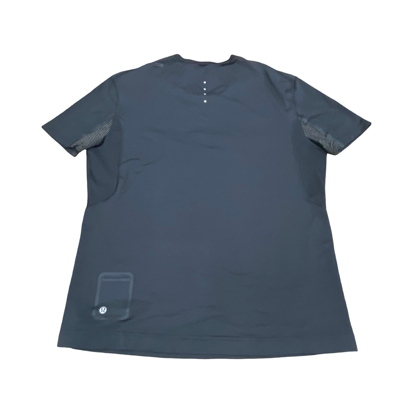 Athletic Top Ss By Lululemon In Black, Size:Xxl