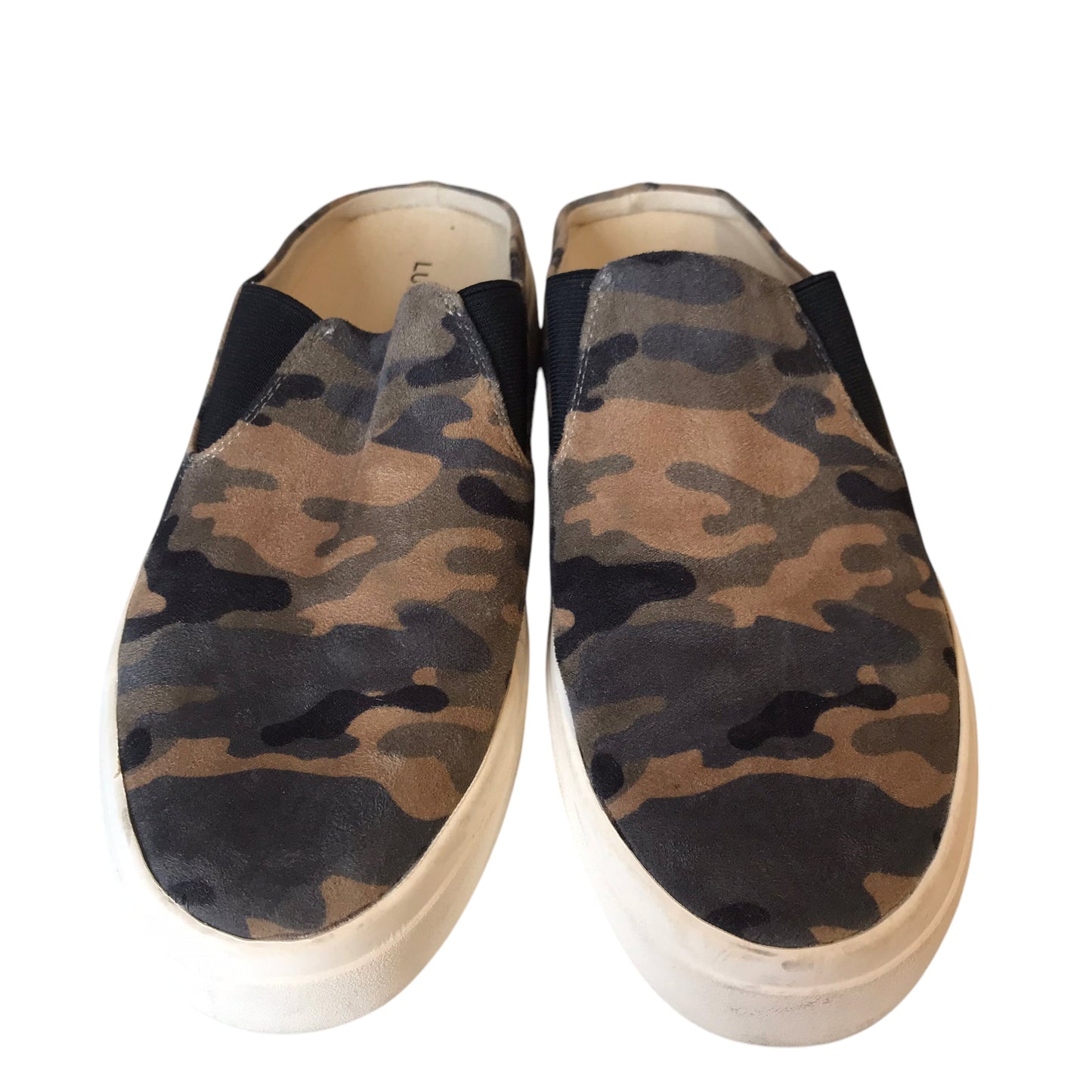 Shoes Flats By Lucky Brand In Camouflage Print, Size:7.5