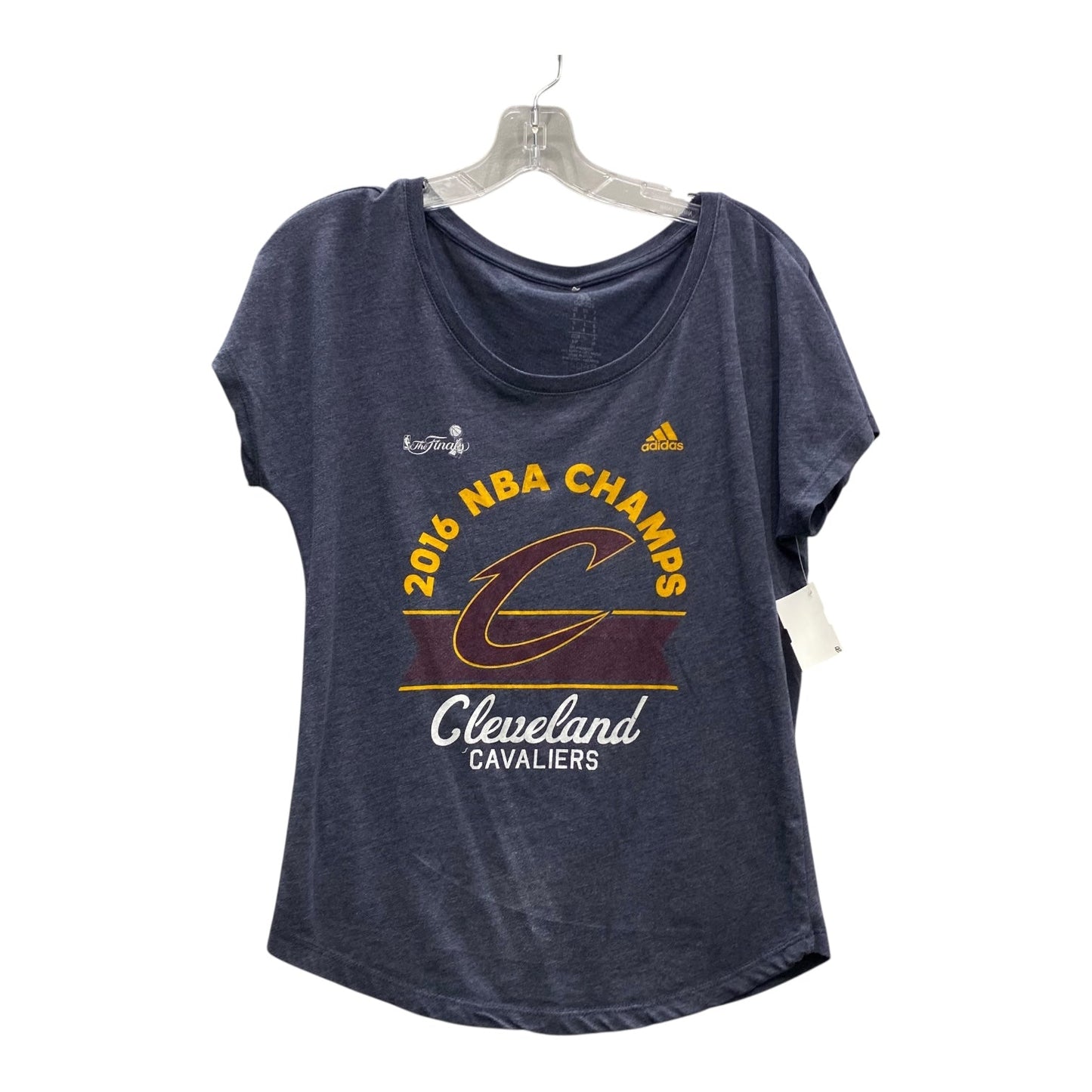 Athletic Top Ss By Adidas In Blue, Size:S