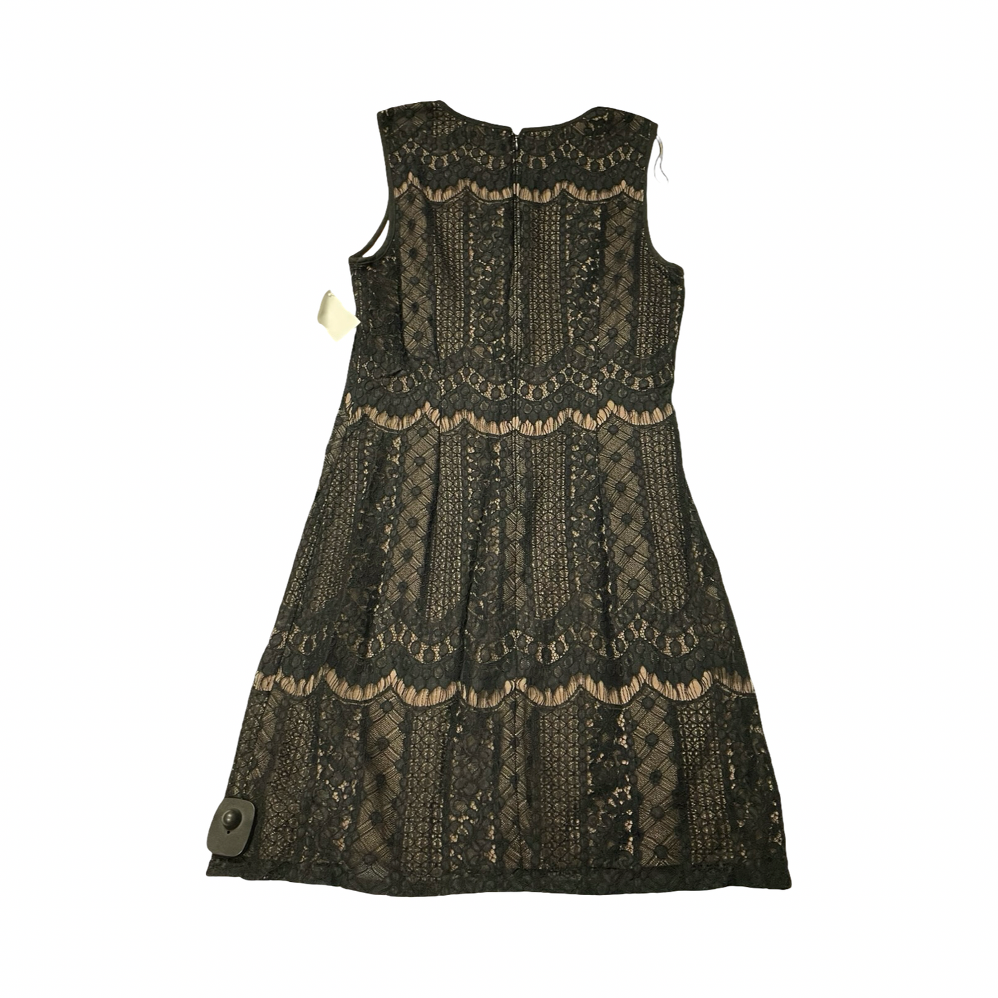 Dress Party Short By Adrianna Papell In Black & Tan, Size:4