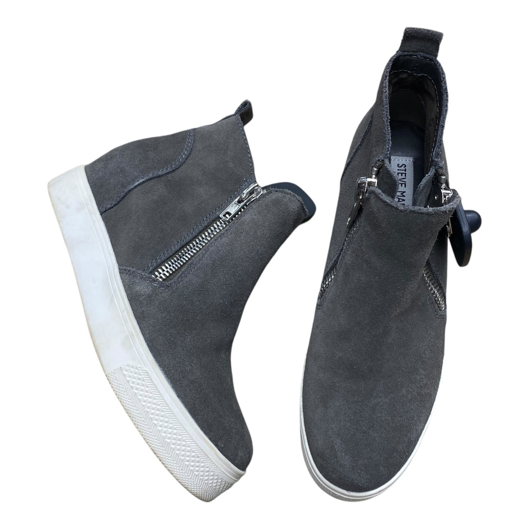 Boots Ankle Flats By Steve Madden In Grey, Size:8
