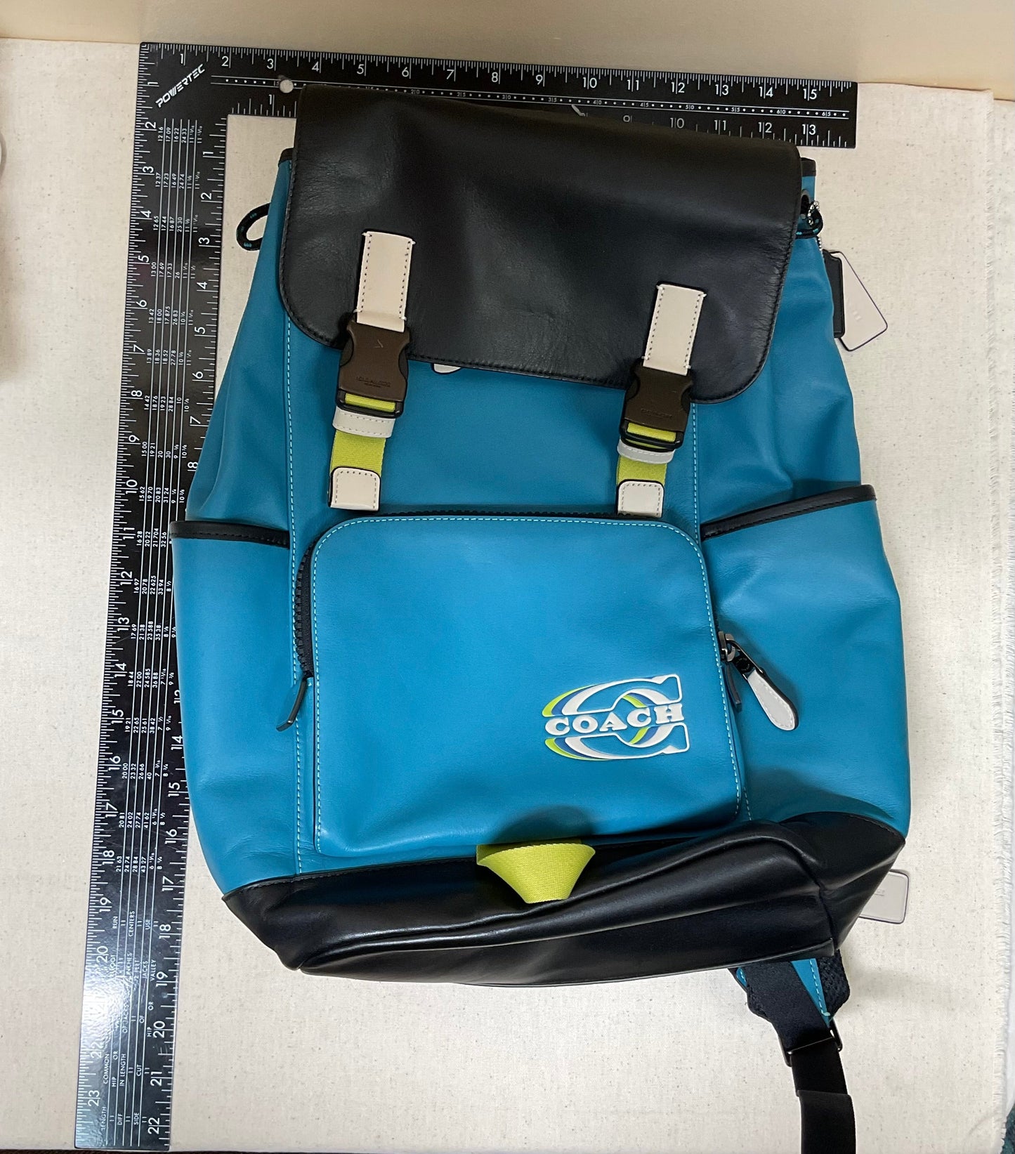 Backpack Designer By Coach In Black & Blue, Size:Large