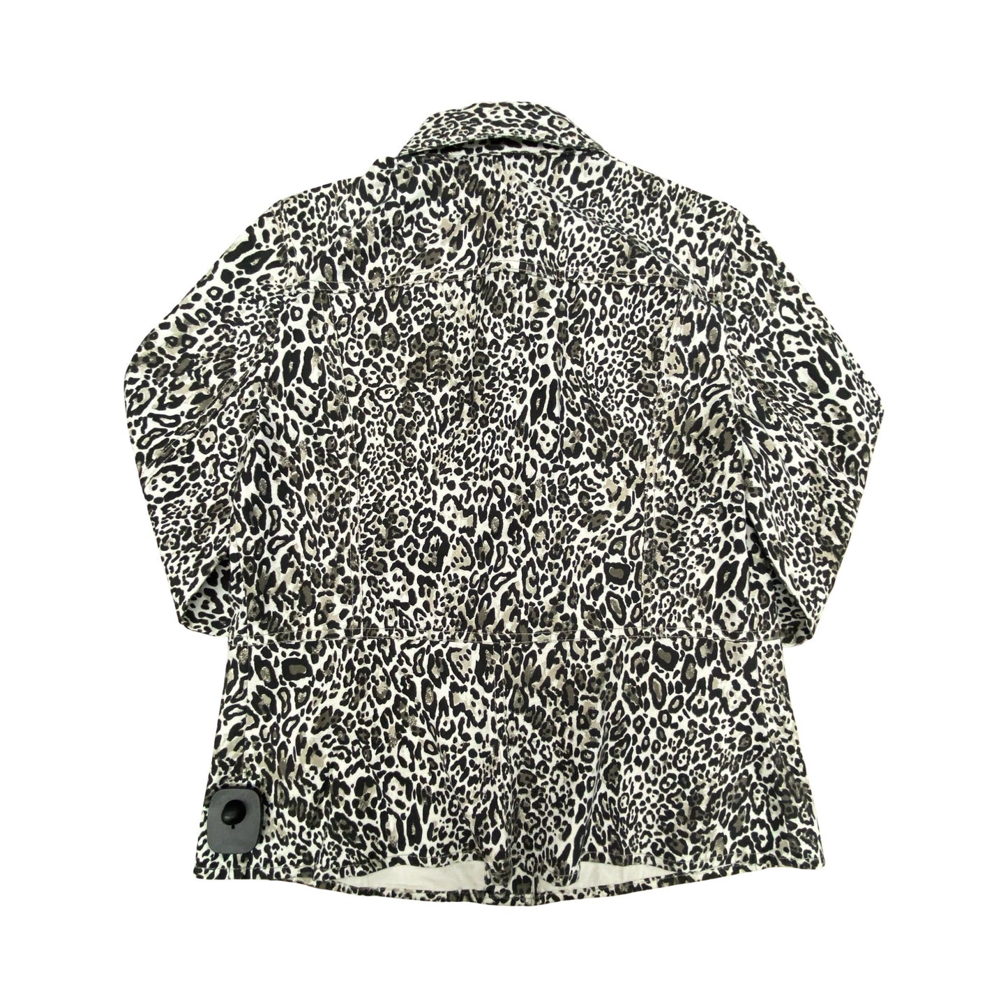 Jacket Denim By Chicos In Animal Print, Size:S