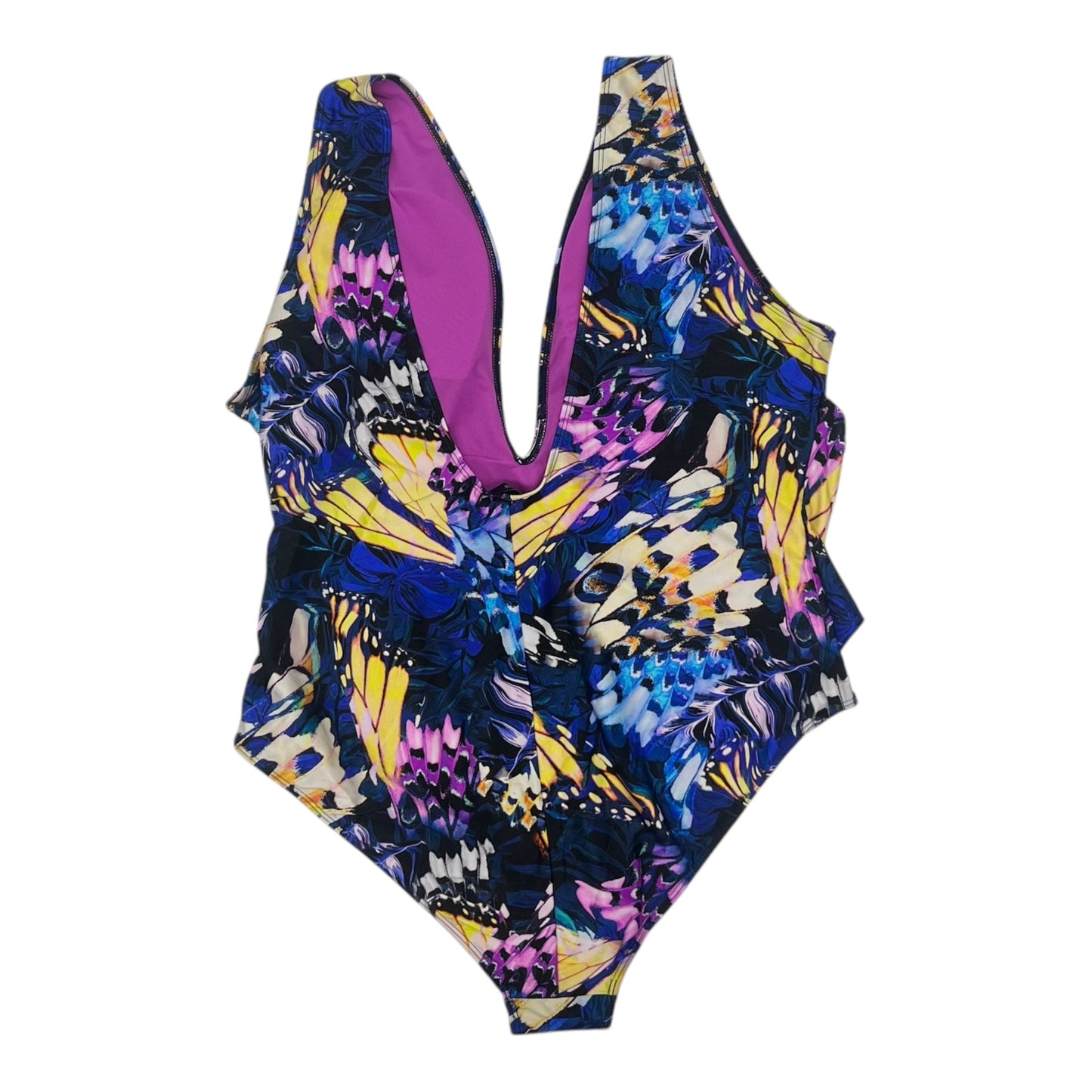 Swimsuit By Clothes Mentor In Blue, Size:4X