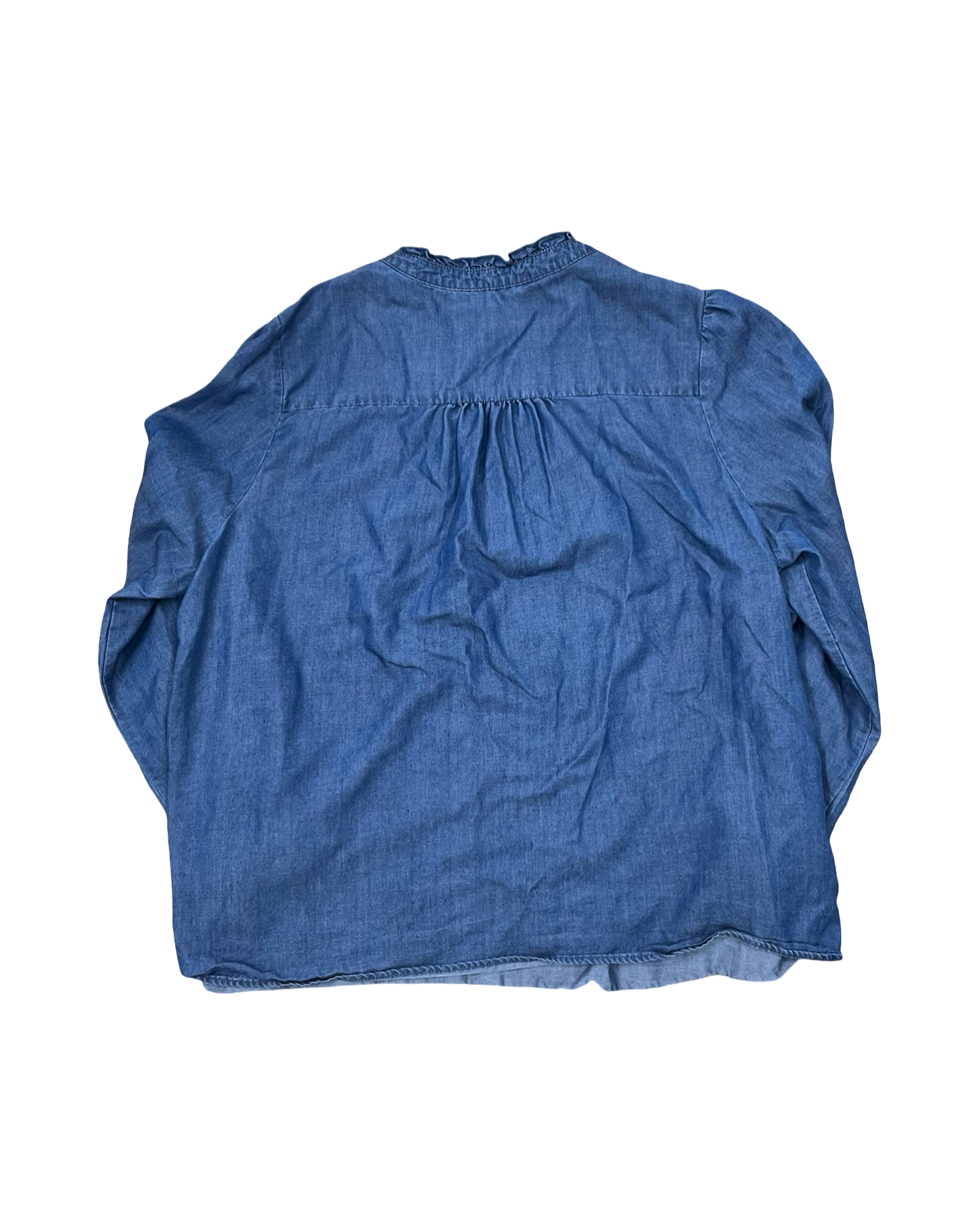 Top Ls By 89Th And Madison In Blue Denim, Size:Xl