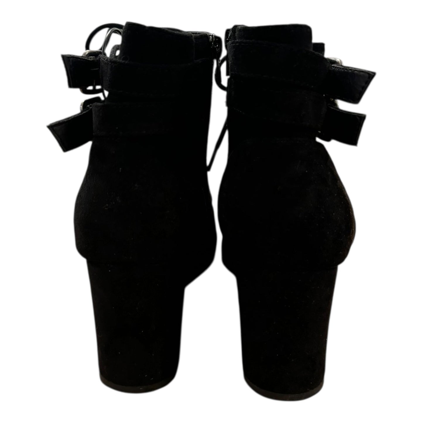 Boots Ankle Heels By Madden Girl In Black, Size:8