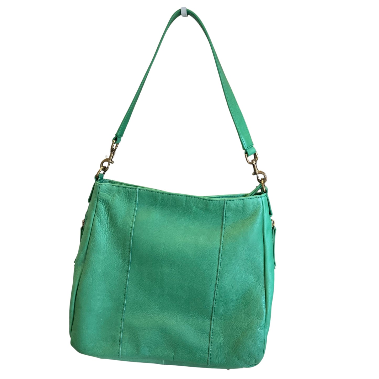 Handbag Leather By American Leather Co. In Green, Size:Large