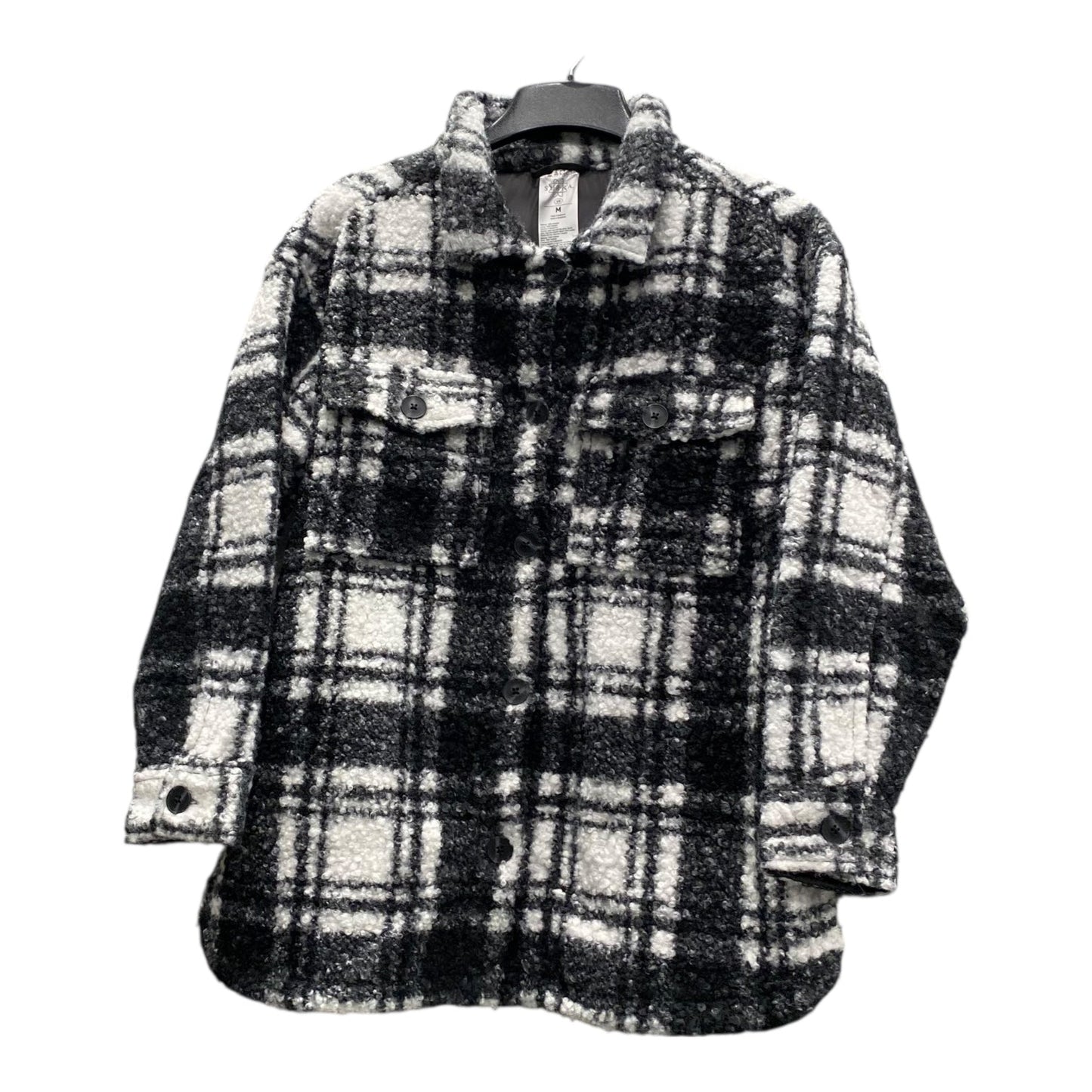 Jacket Shirt By Serra In Black & White, Size:M