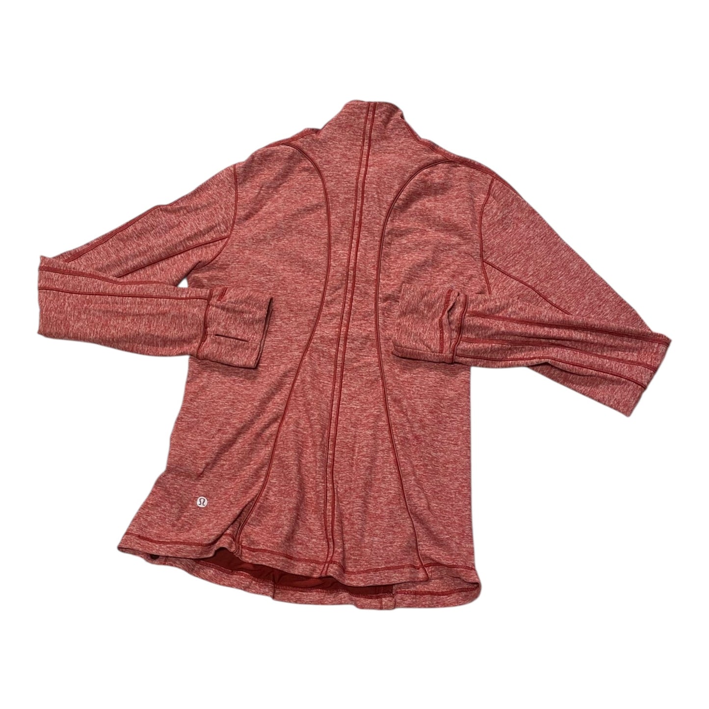 Athletic Top Ls Collar By Lululemon In Red, Size:8