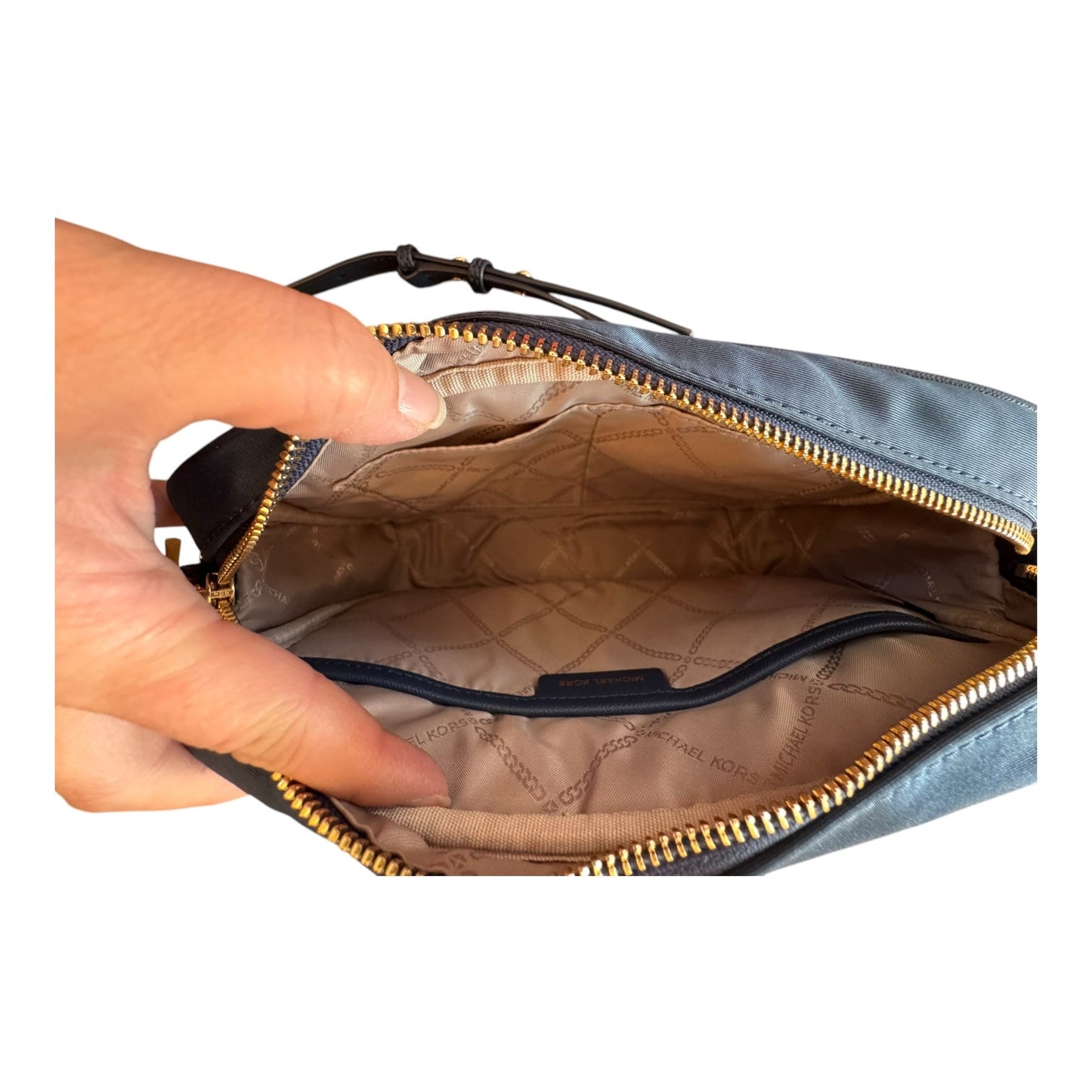 Handbag Designer By Michael Kors In Navy, Size:Medium