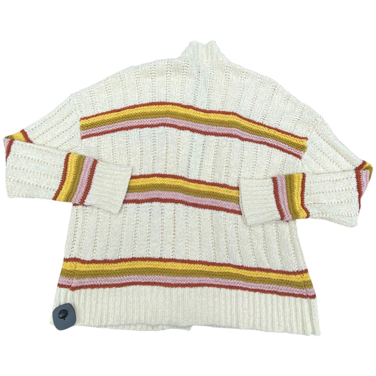 Sweater Cardigan By Madewell In Striped Pattern, Size:L