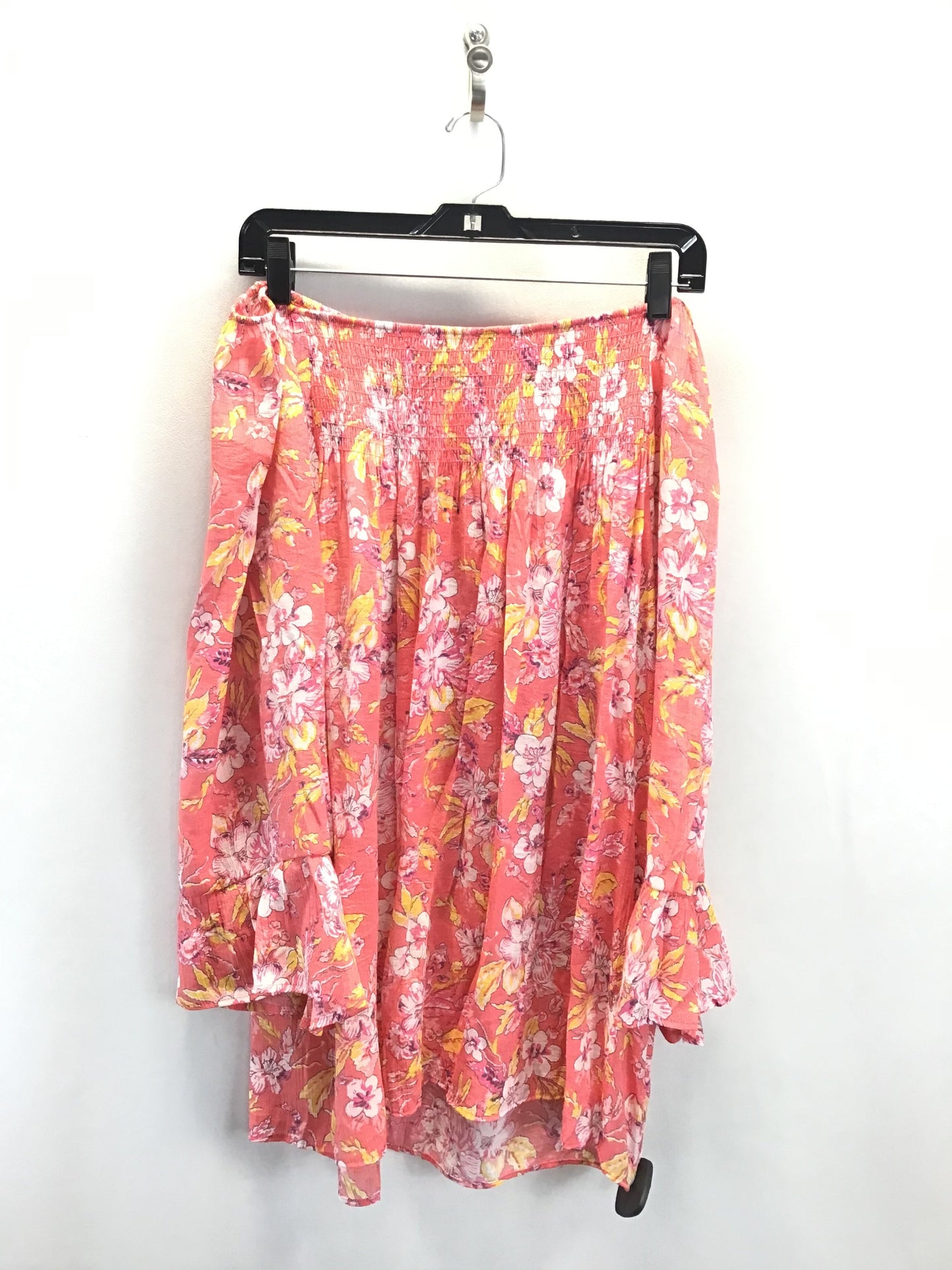 Top 3/4 Sleeve By Counterparts In Floral Print, Size:2X