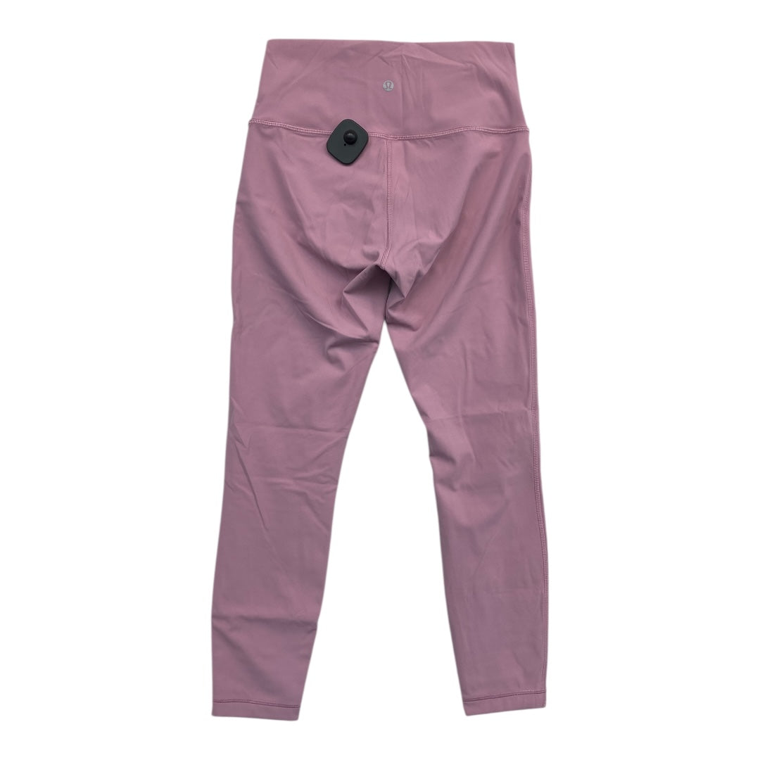 Athletic Leggings By Lululemon In Pink, Size:6