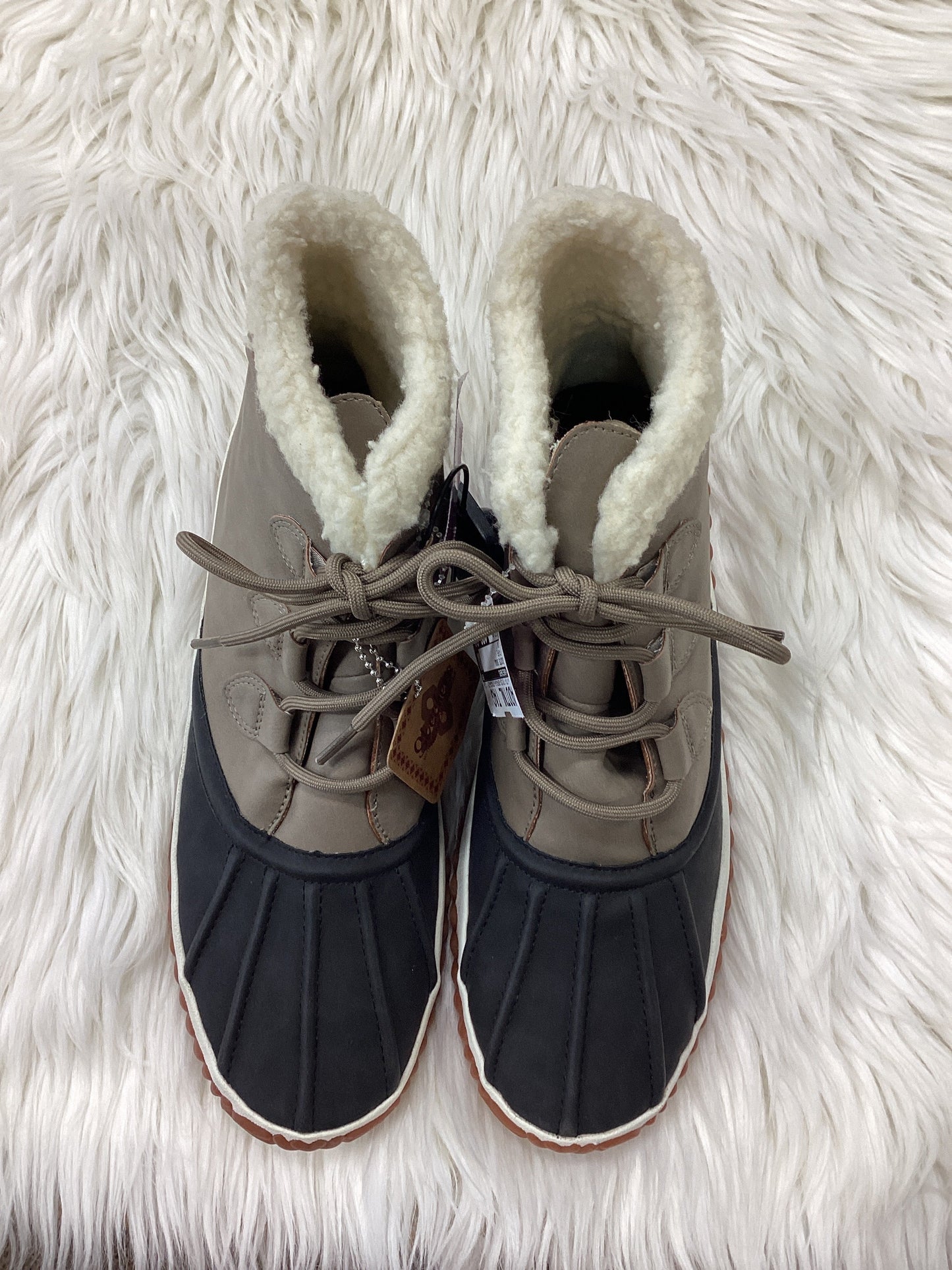 Boots Snow By Skechers In Taupe, Size:10