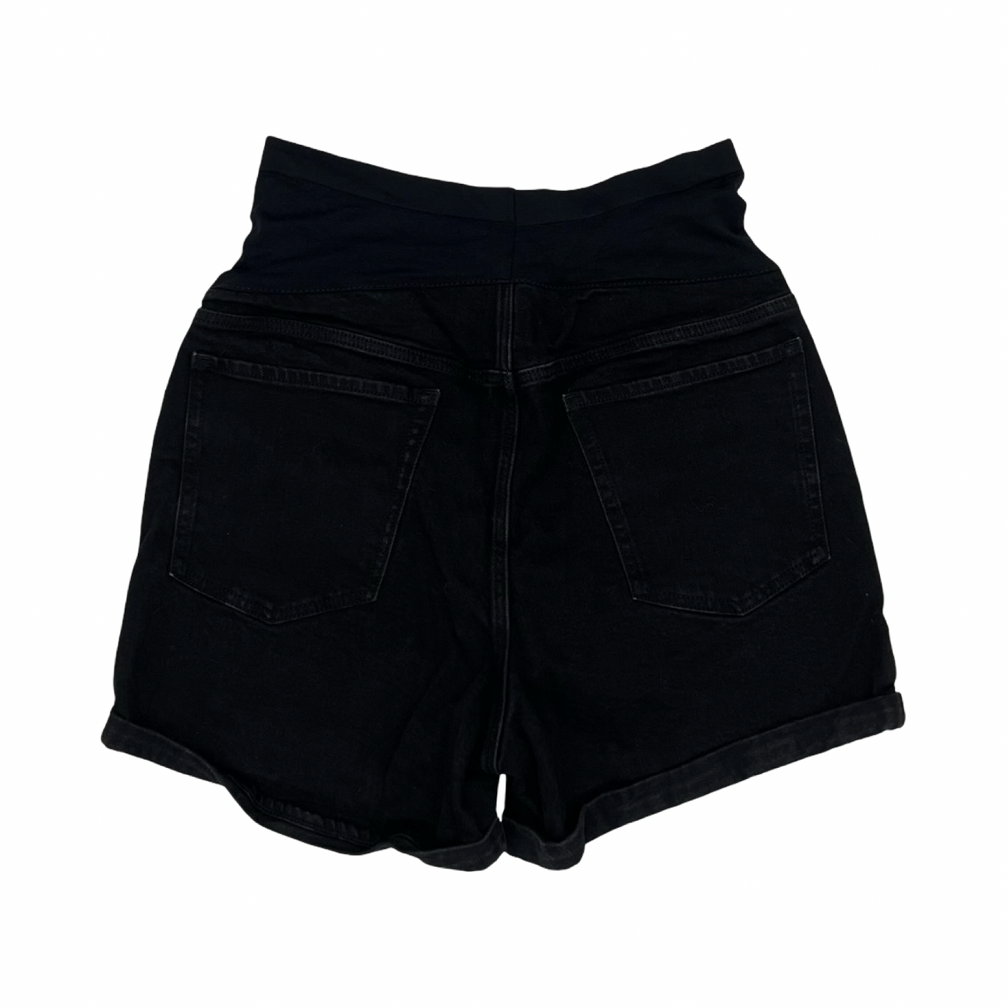 Mat Shorts By Old Navy In Black Denim, Size:18