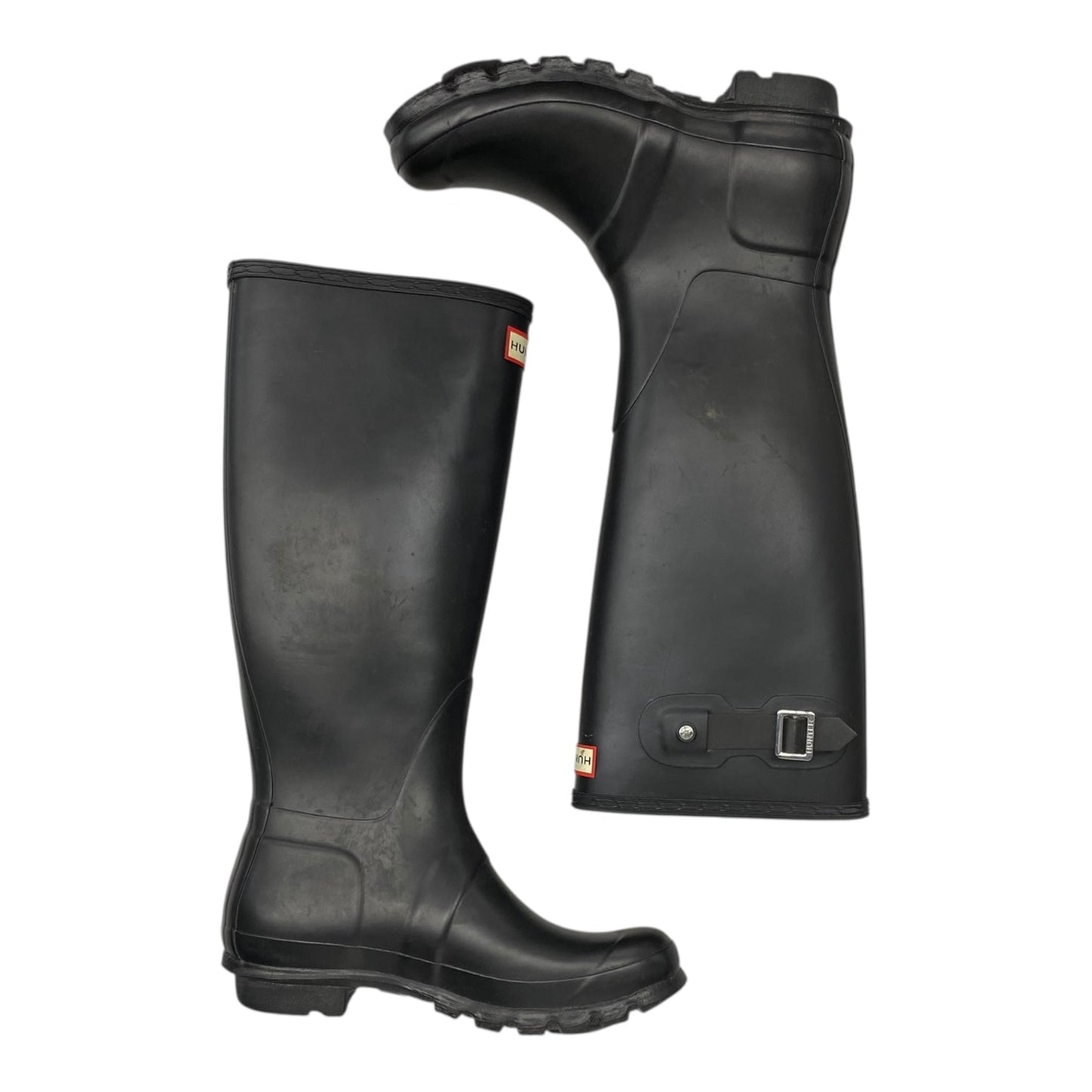 Boots Rain By Hunter In Black, Size:7