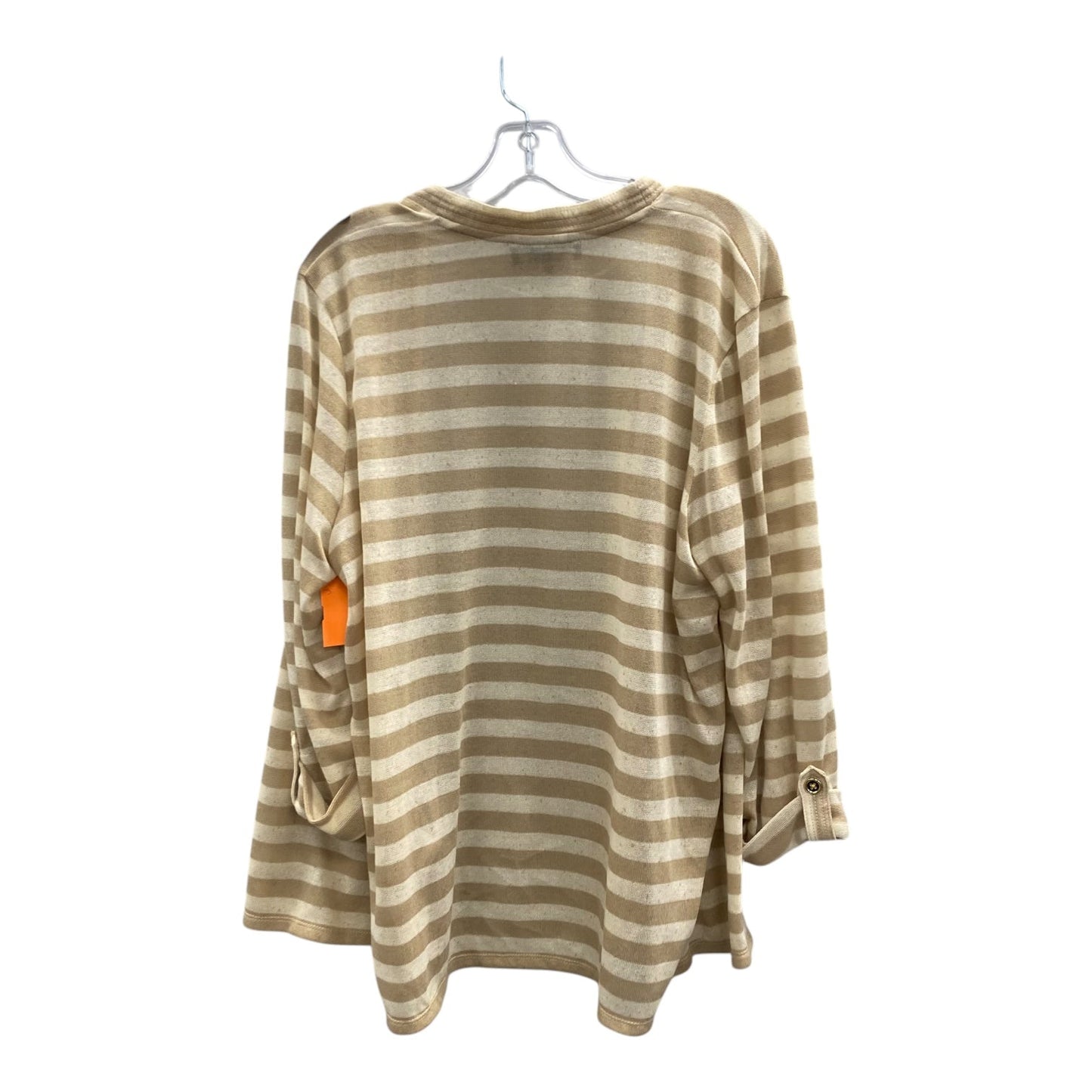 Cardigan By Jones New York In Tan, Size:2X