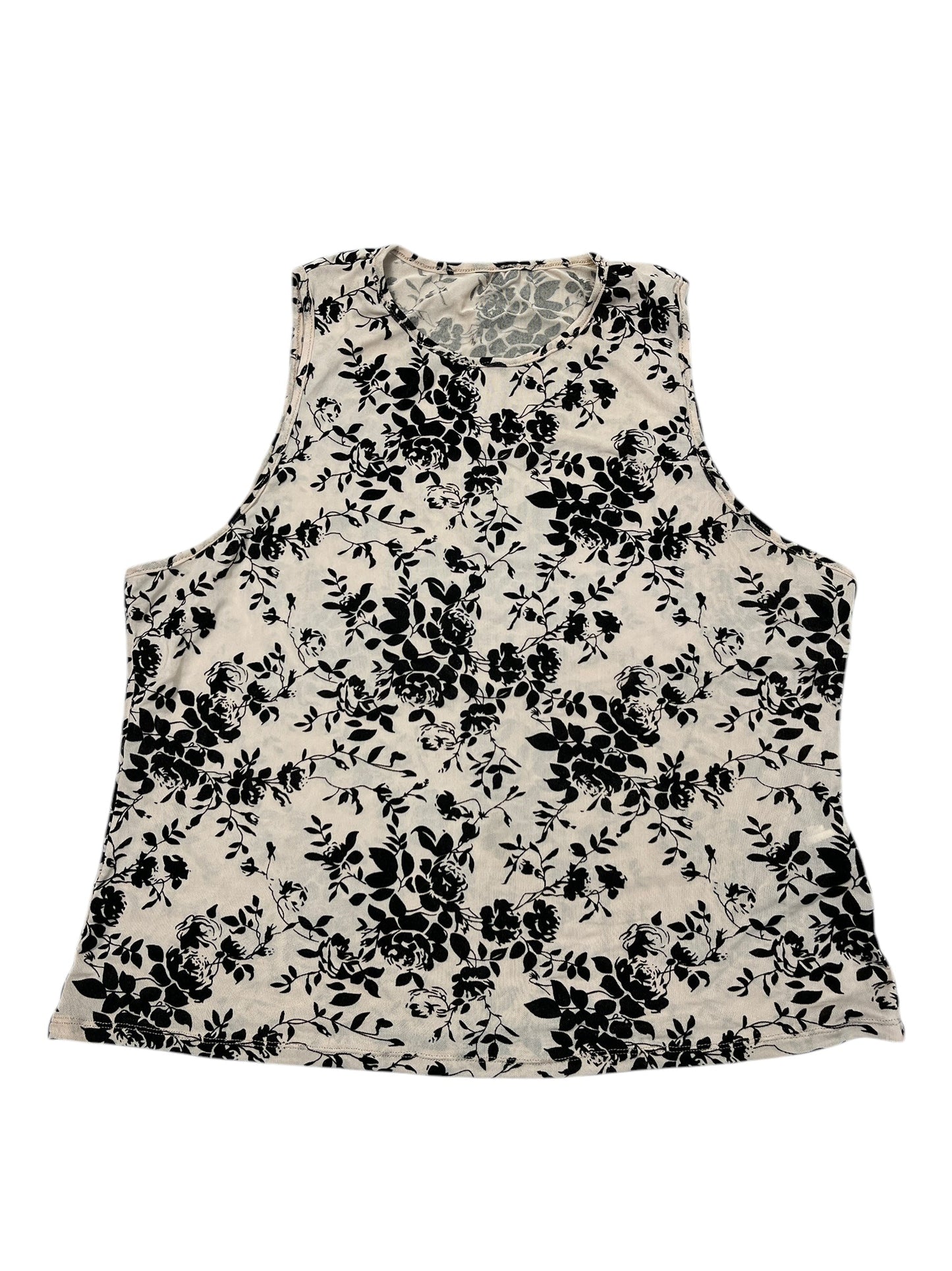 Tank Top By Shein In Floral Print, Size:4X