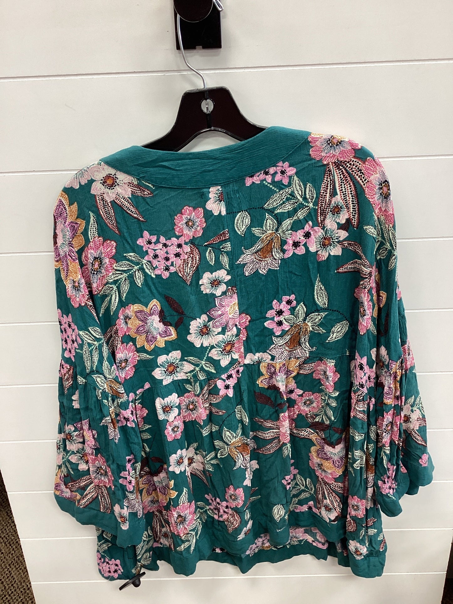 Top Ls By Maurices In Floral Print, Size:1X